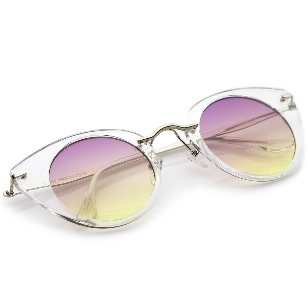 Clear-Silver / Purple-Yellow
