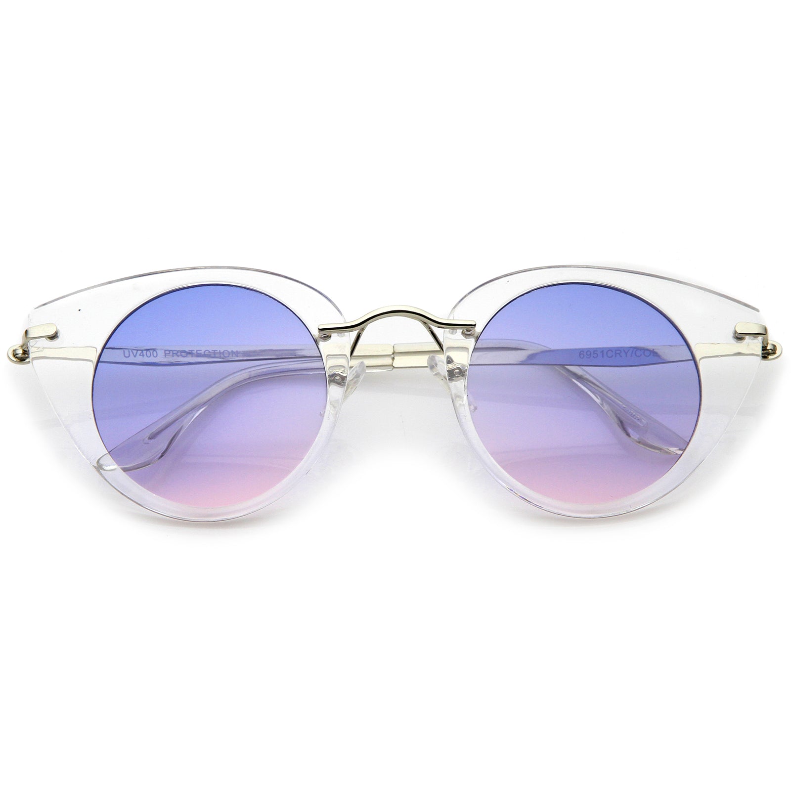 Clear-Silver / Blue-Purple