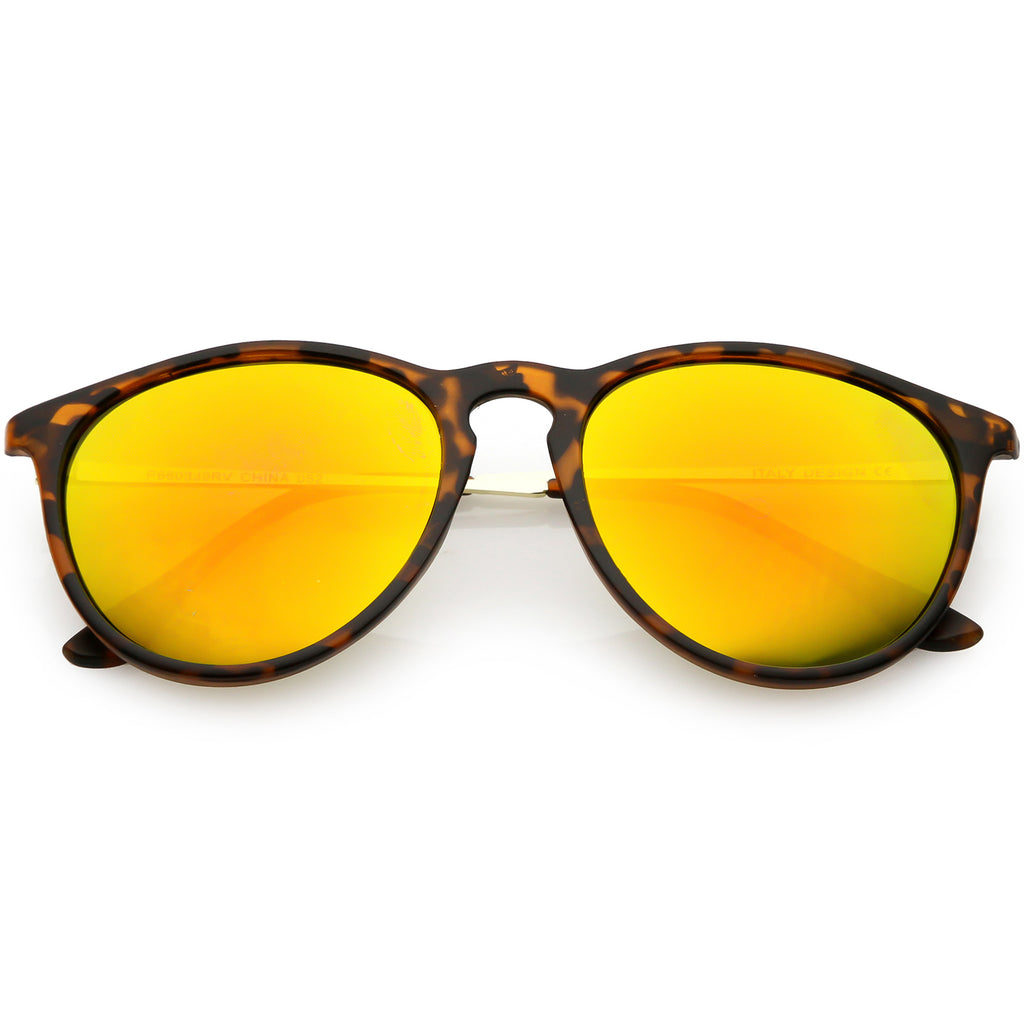 Matte Tortoise Gold / Orange Yellow Mirror