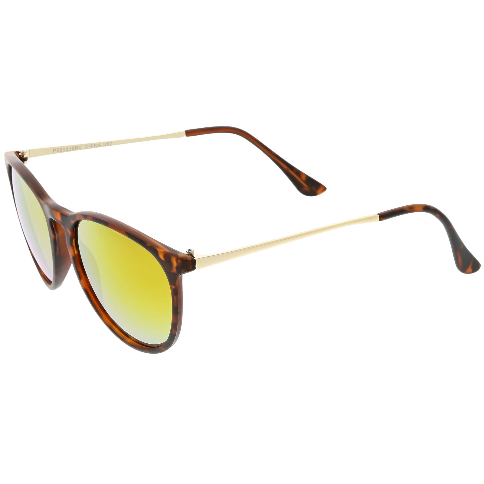 Matte Tortoise Gold / Orange Yellow Mirror