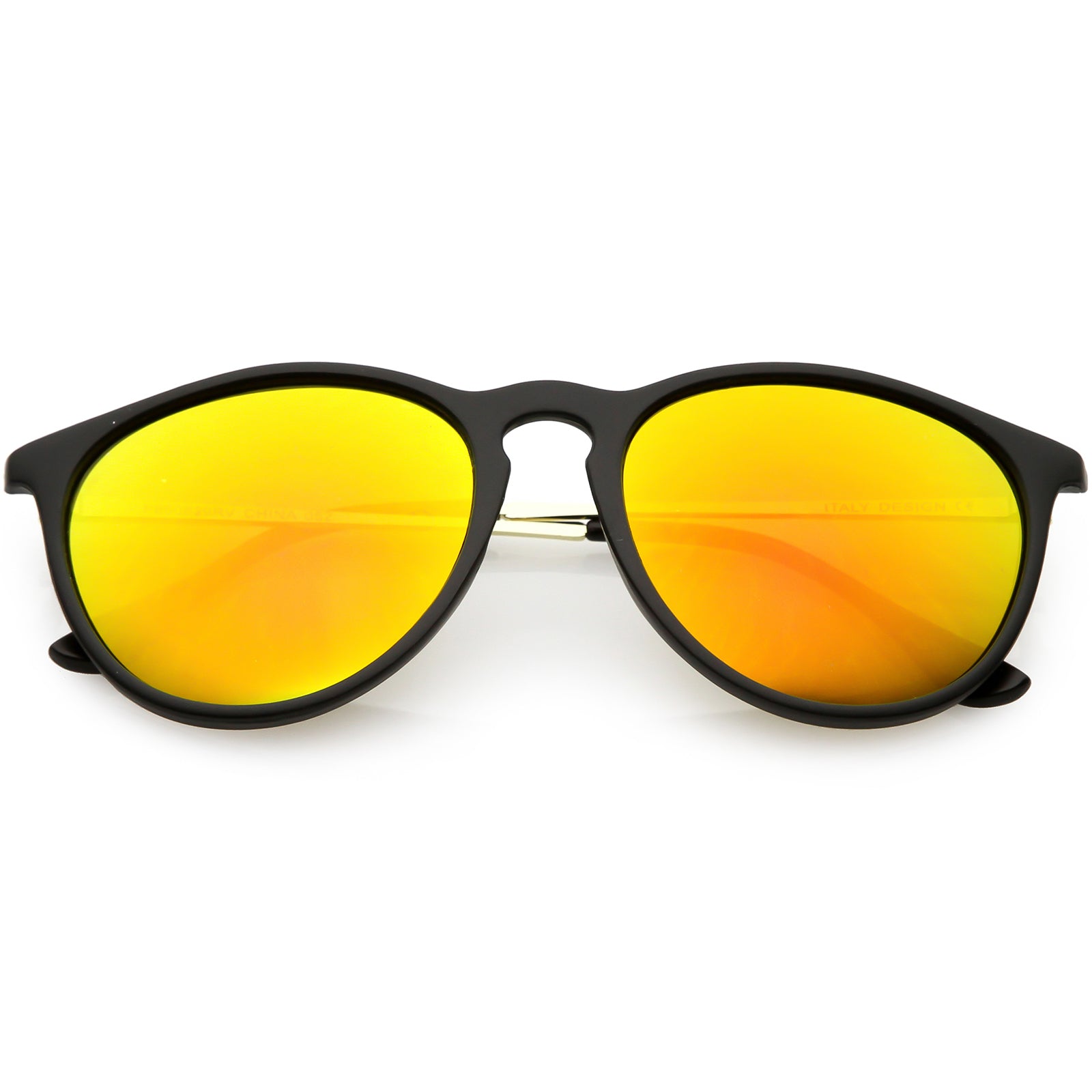 Matte Black Gold / Orange Yellow Mirror