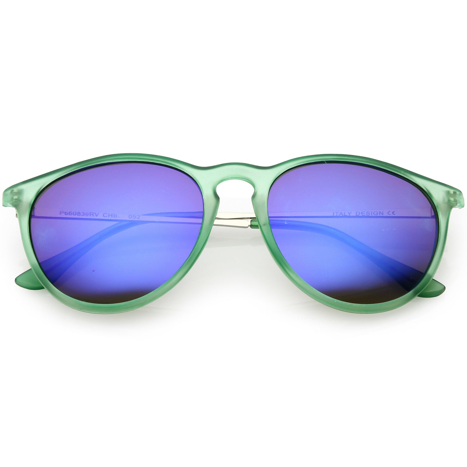 Matte Green Silver / Blue Mirror