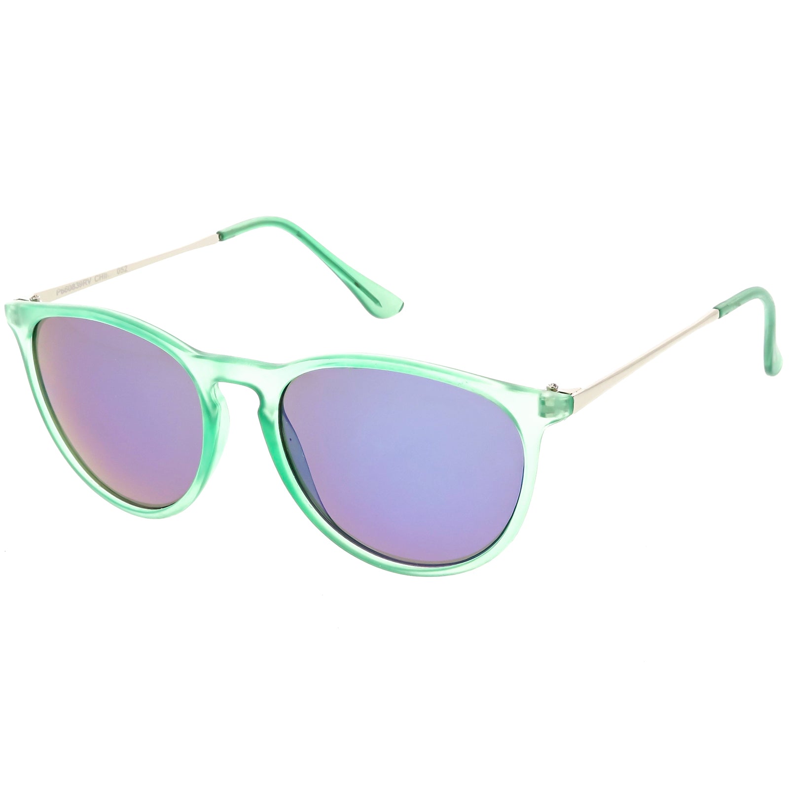 Matte Green Silver / Blue Mirror