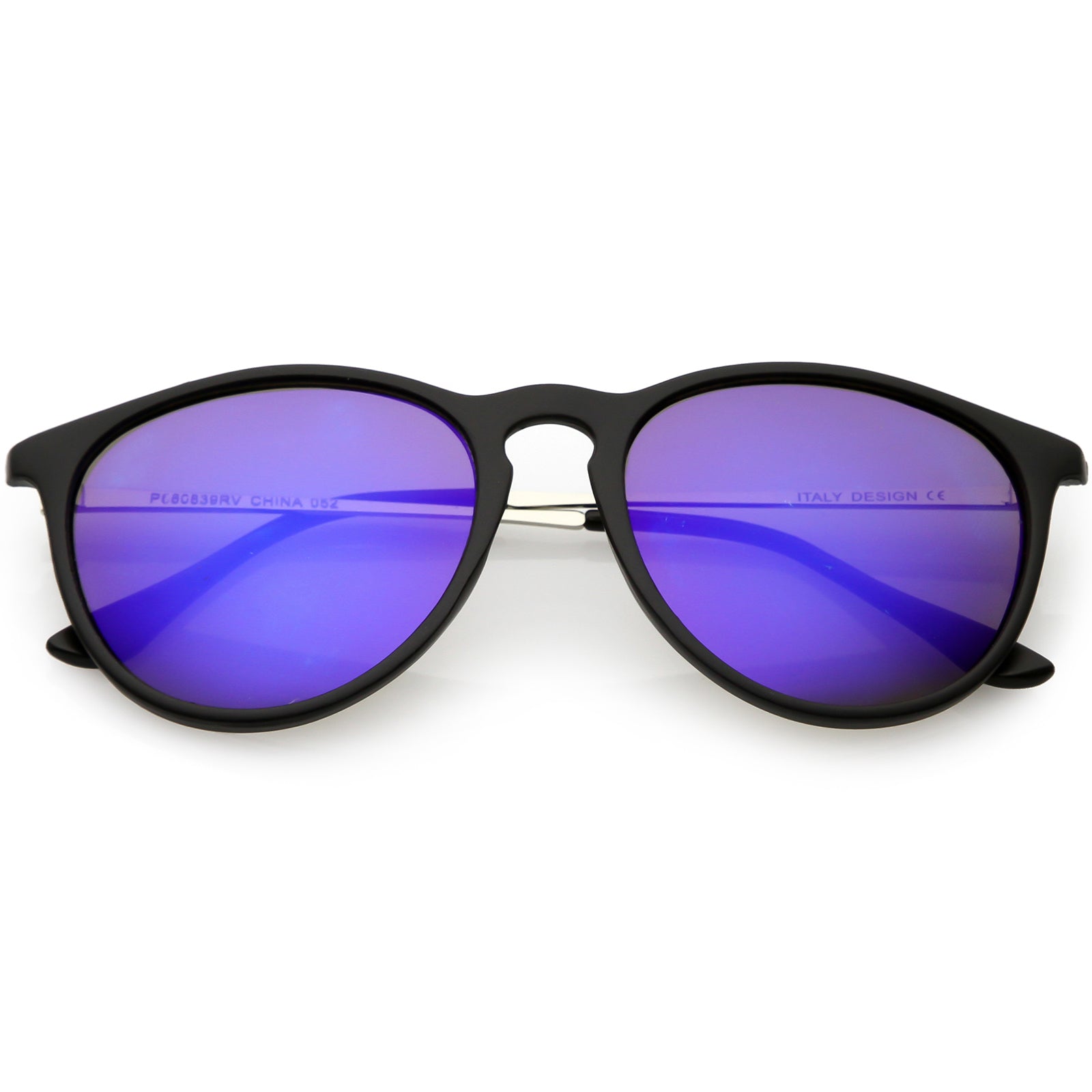 Matte Black Silver / Purple Mirror