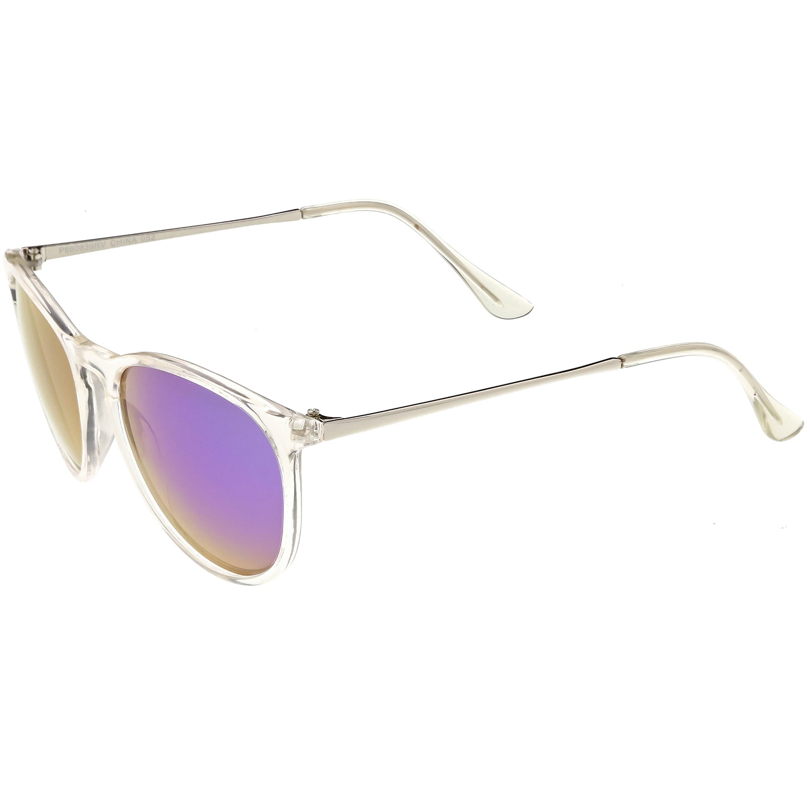 Shiny Clear Silver / Green Purple Mirror