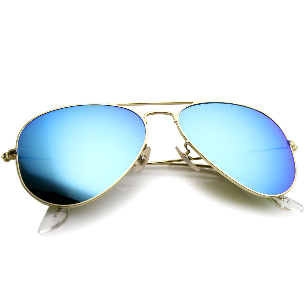 Gold / Blue Mirror