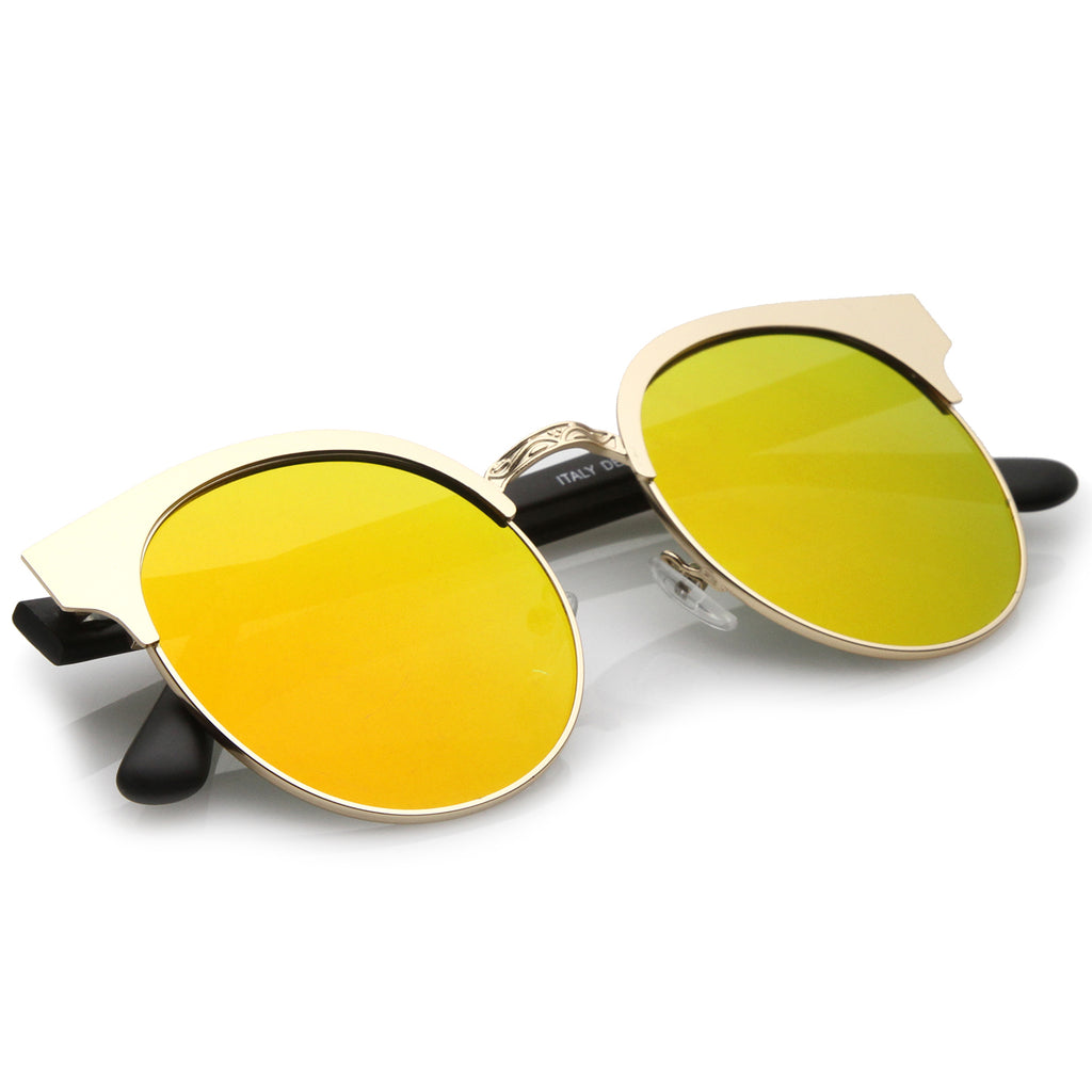 Gold / Magenta-Orange Mirror