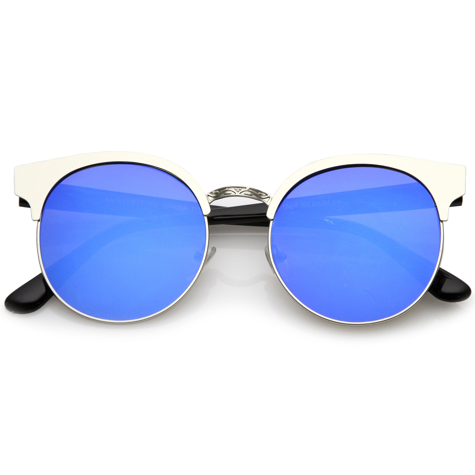 Silver / Blue Mirror