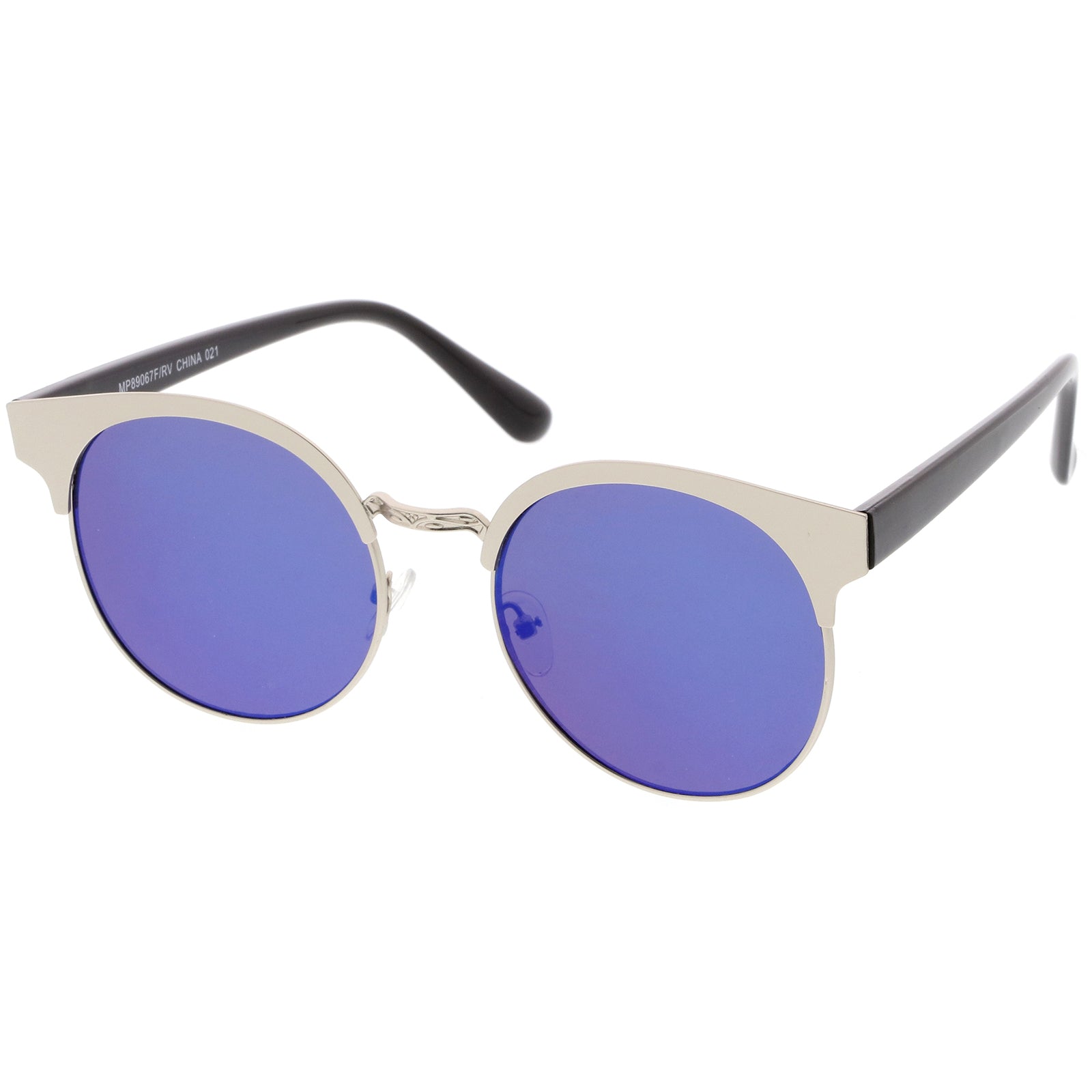 Silver / Blue Mirror