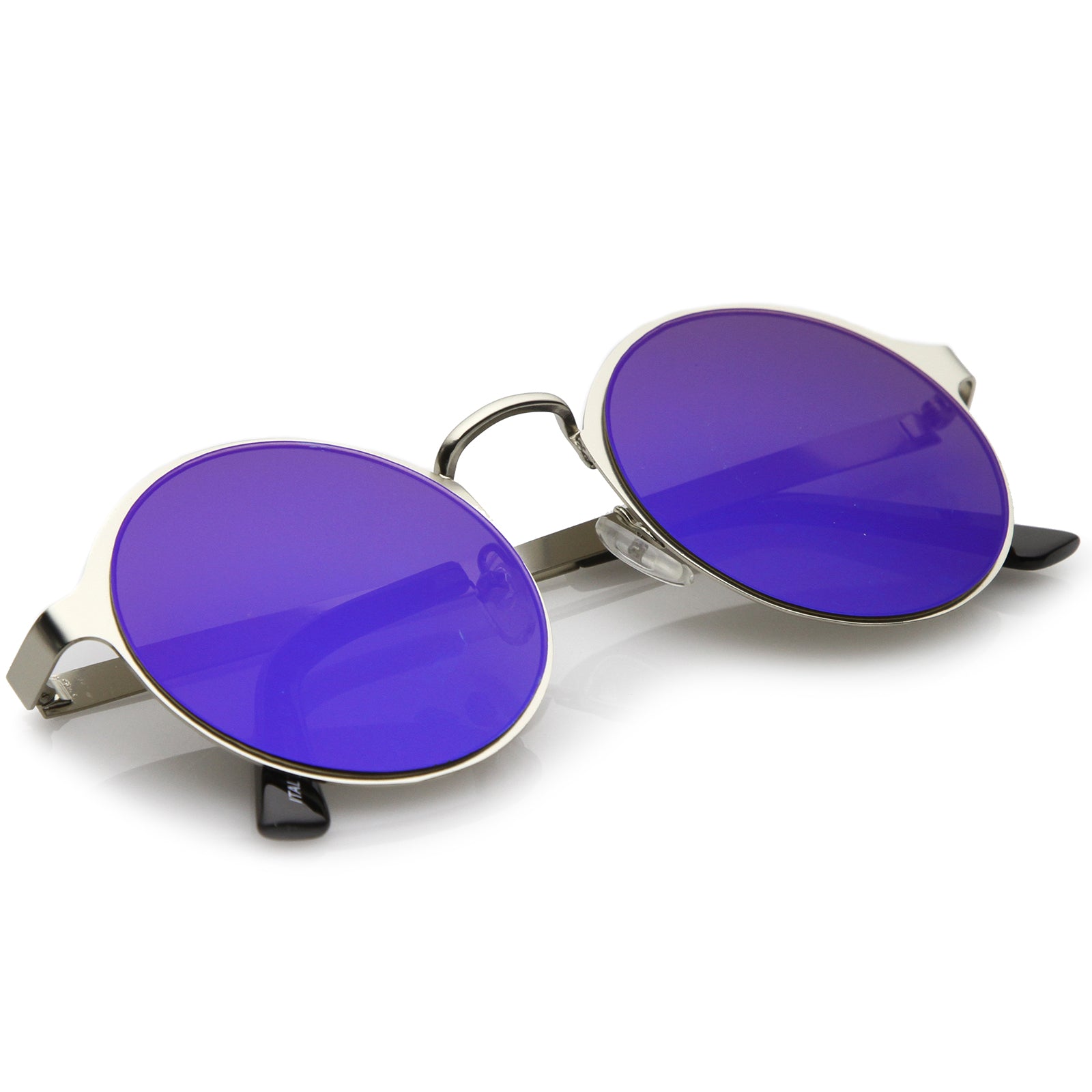 Silver / Blue Mirror