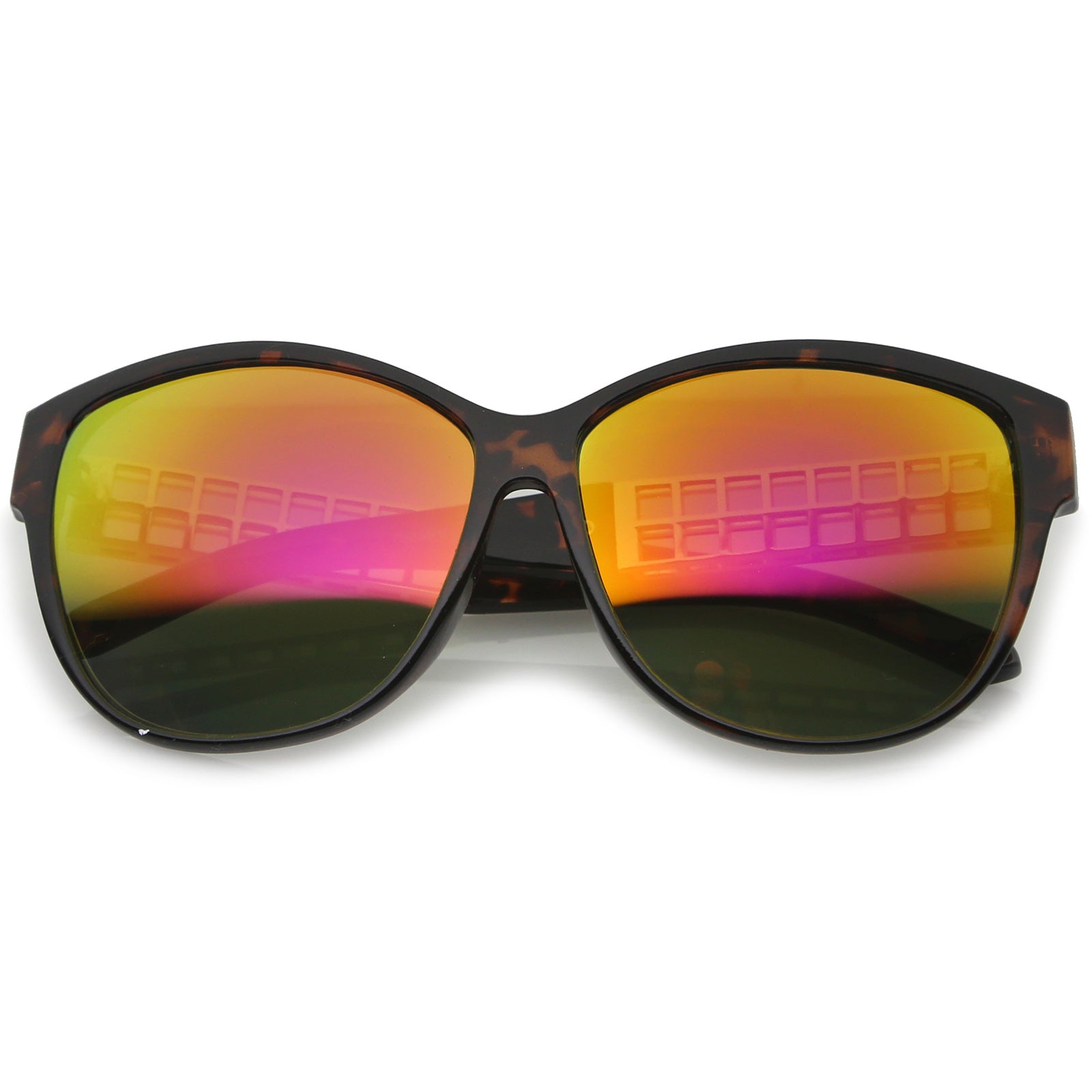 Tortoise-Gold / Magenta-Orange Mirror