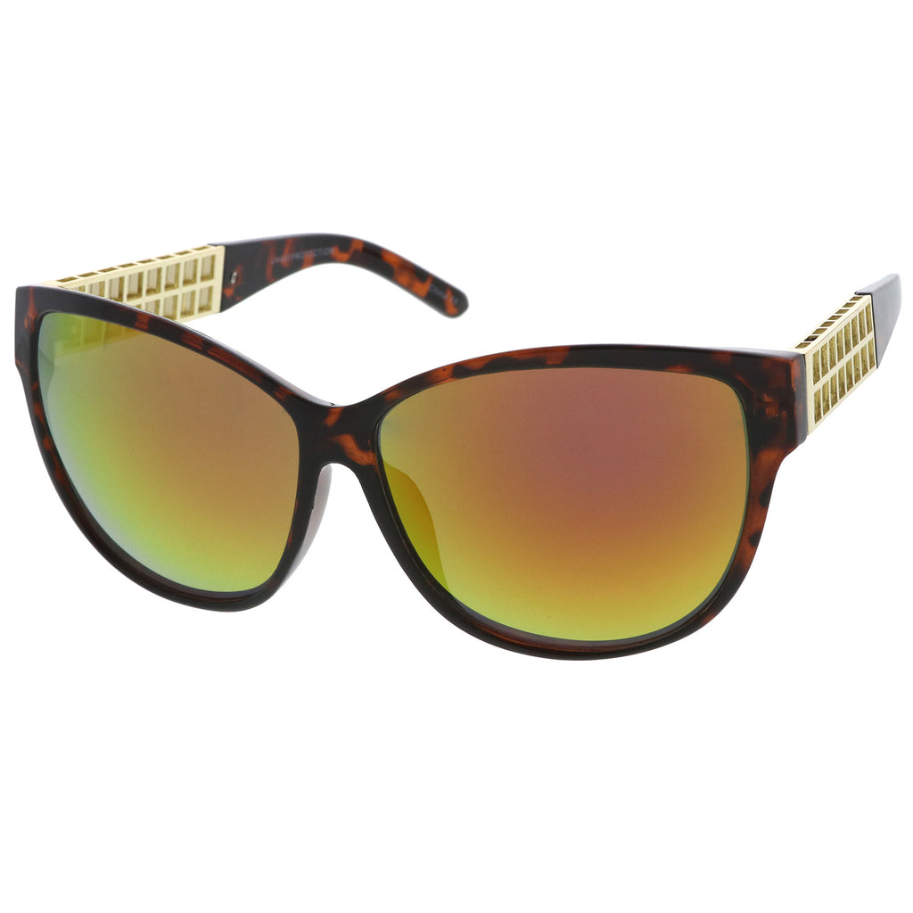 Tortoise-Gold / Magenta-Orange Mirror
