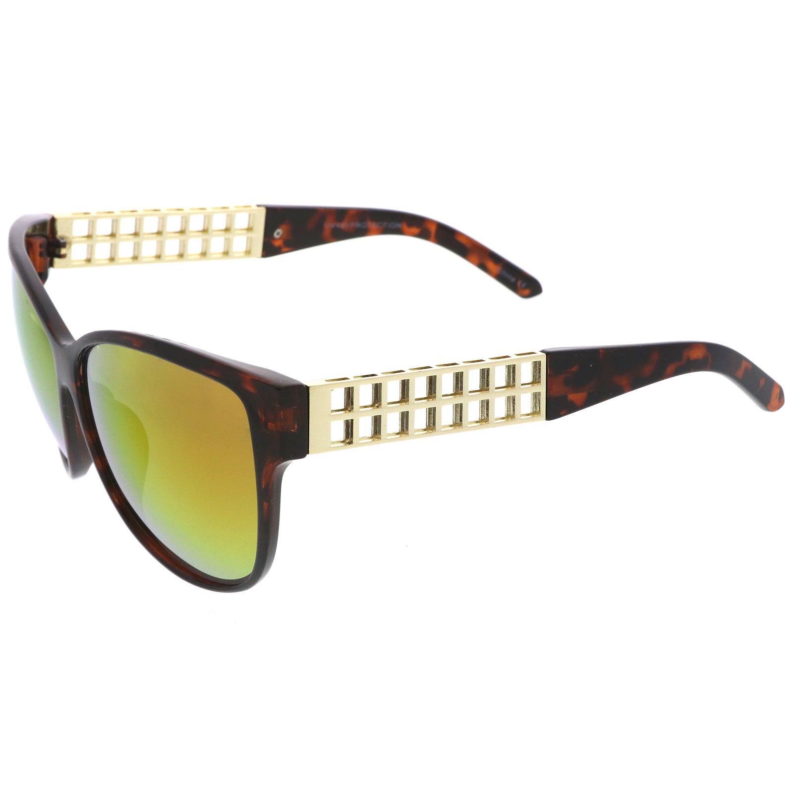 Tortoise-Gold / Magenta-Orange Mirror