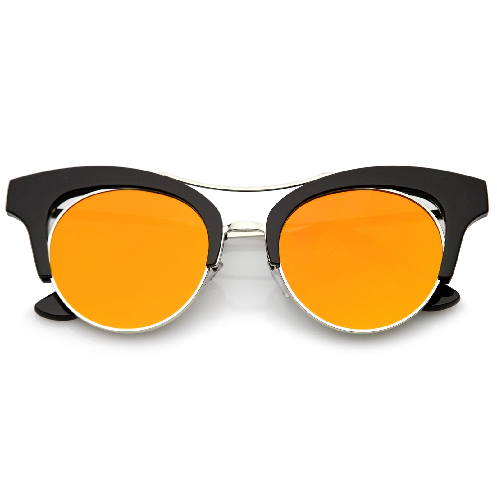 Black-Silver / Orange Mirror