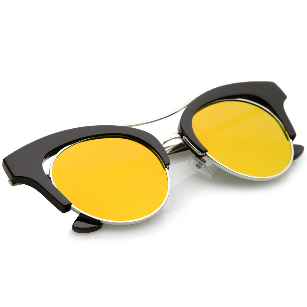 Black-Silver / Orange Mirror