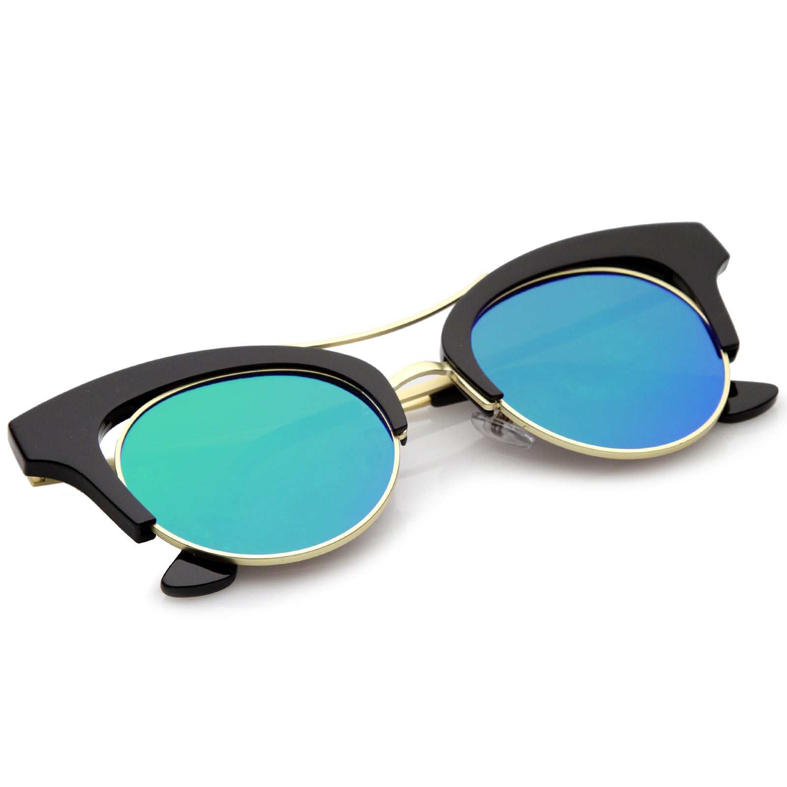 Black-Gold / Green Mirror