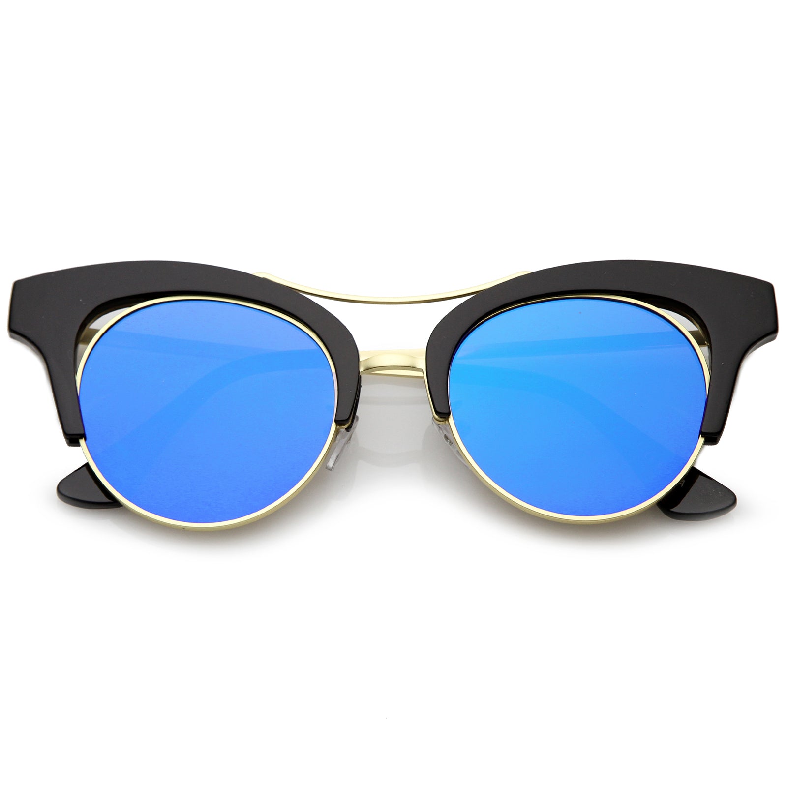 Black-Gold / Blue Mirror