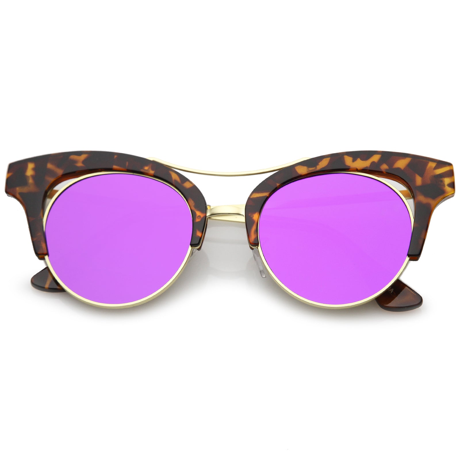 Tortoise-Gold / Purple Mirror