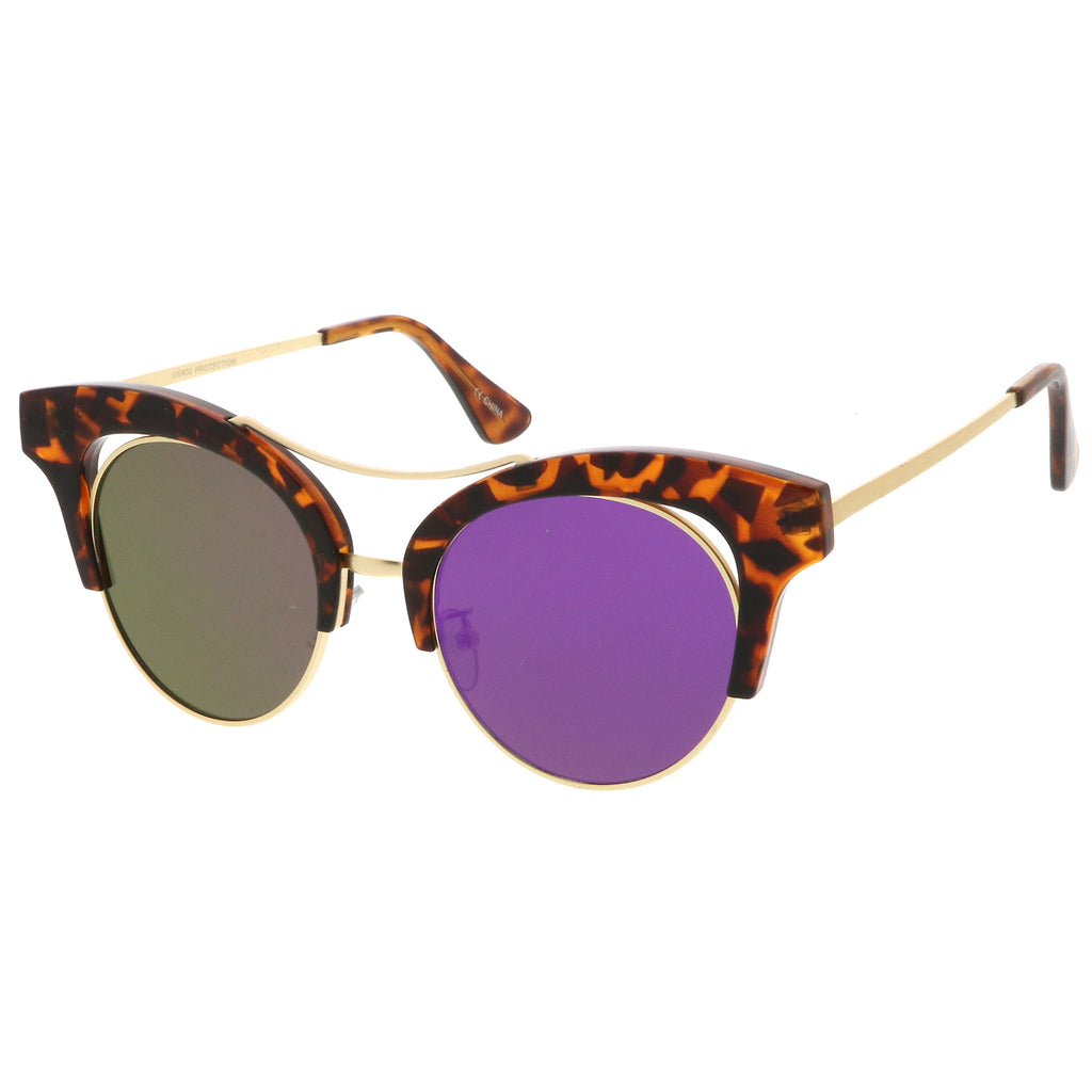 Tortoise-Gold / Purple Mirror