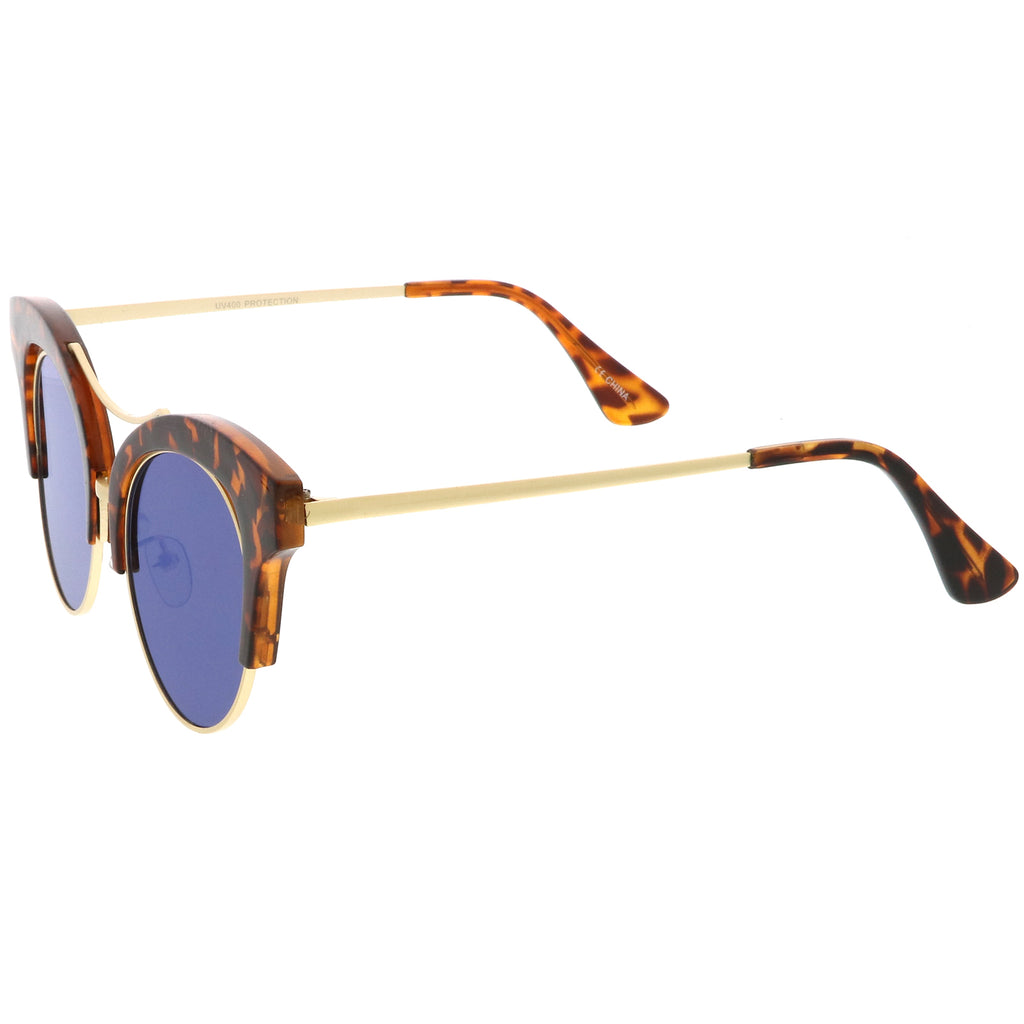 Tortoise-Gold / Blue Mirror