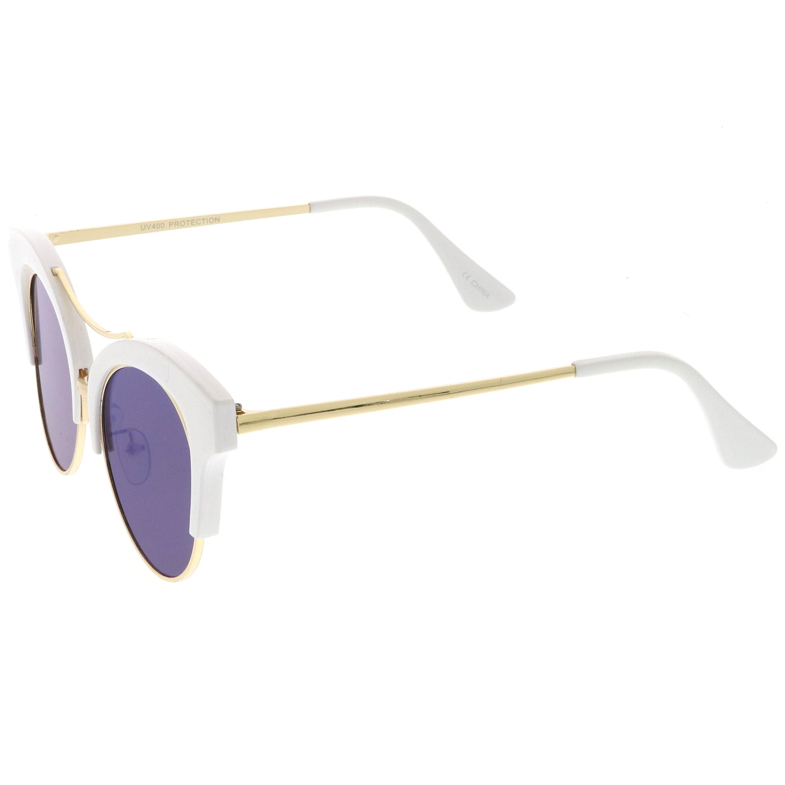 White-Gold / Blue Mirror