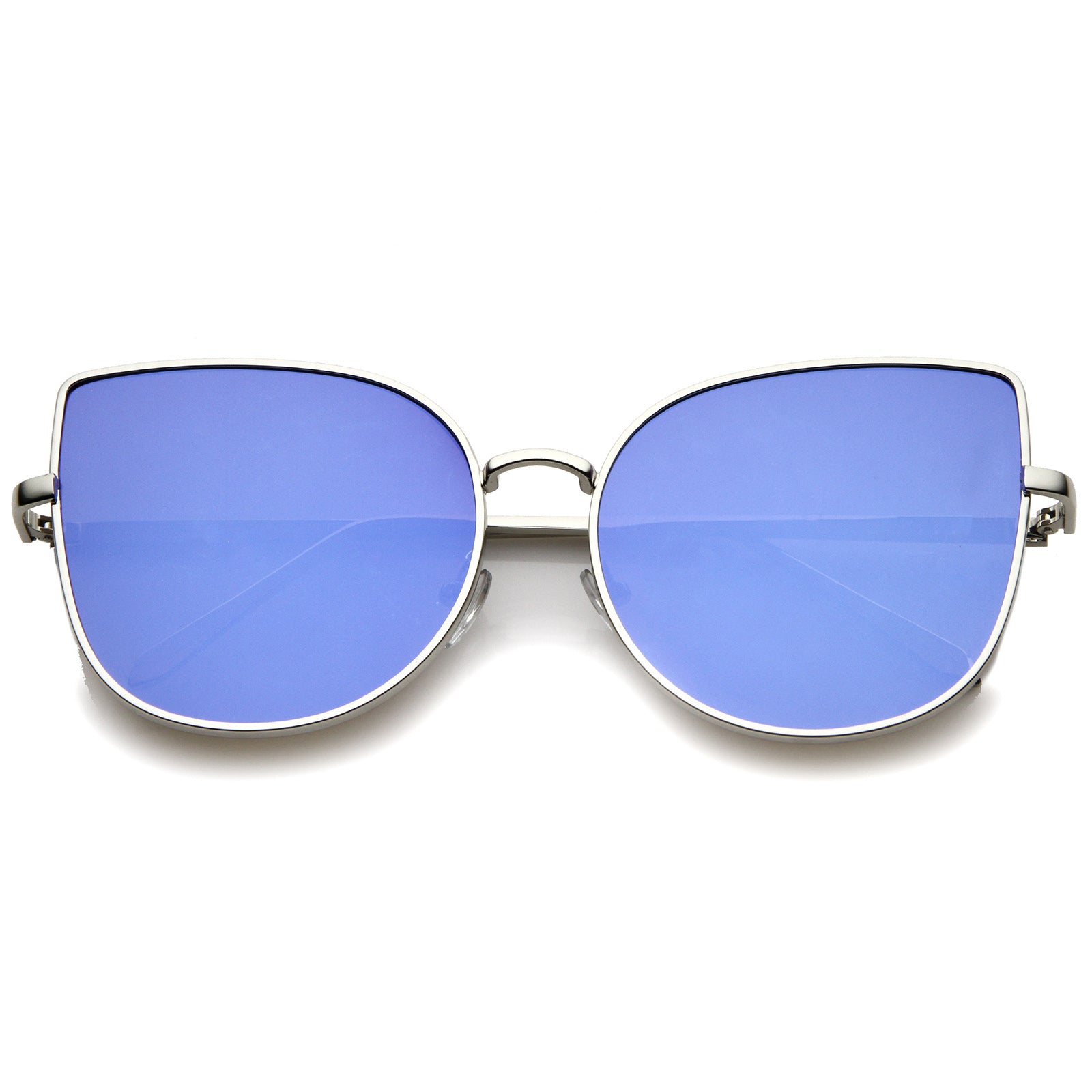 Shiny Silver / Blue Mirror