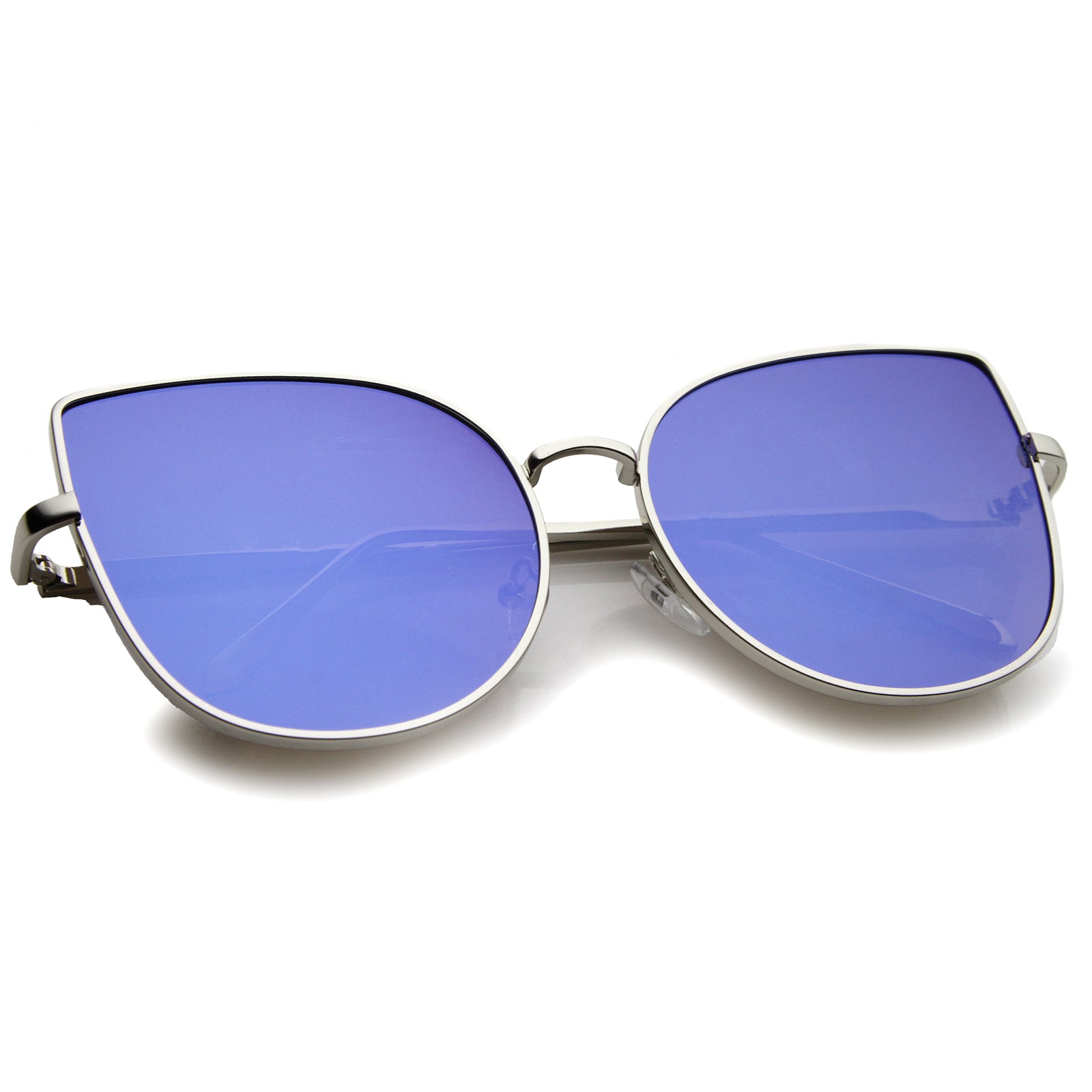 Shiny Silver / Blue Mirror