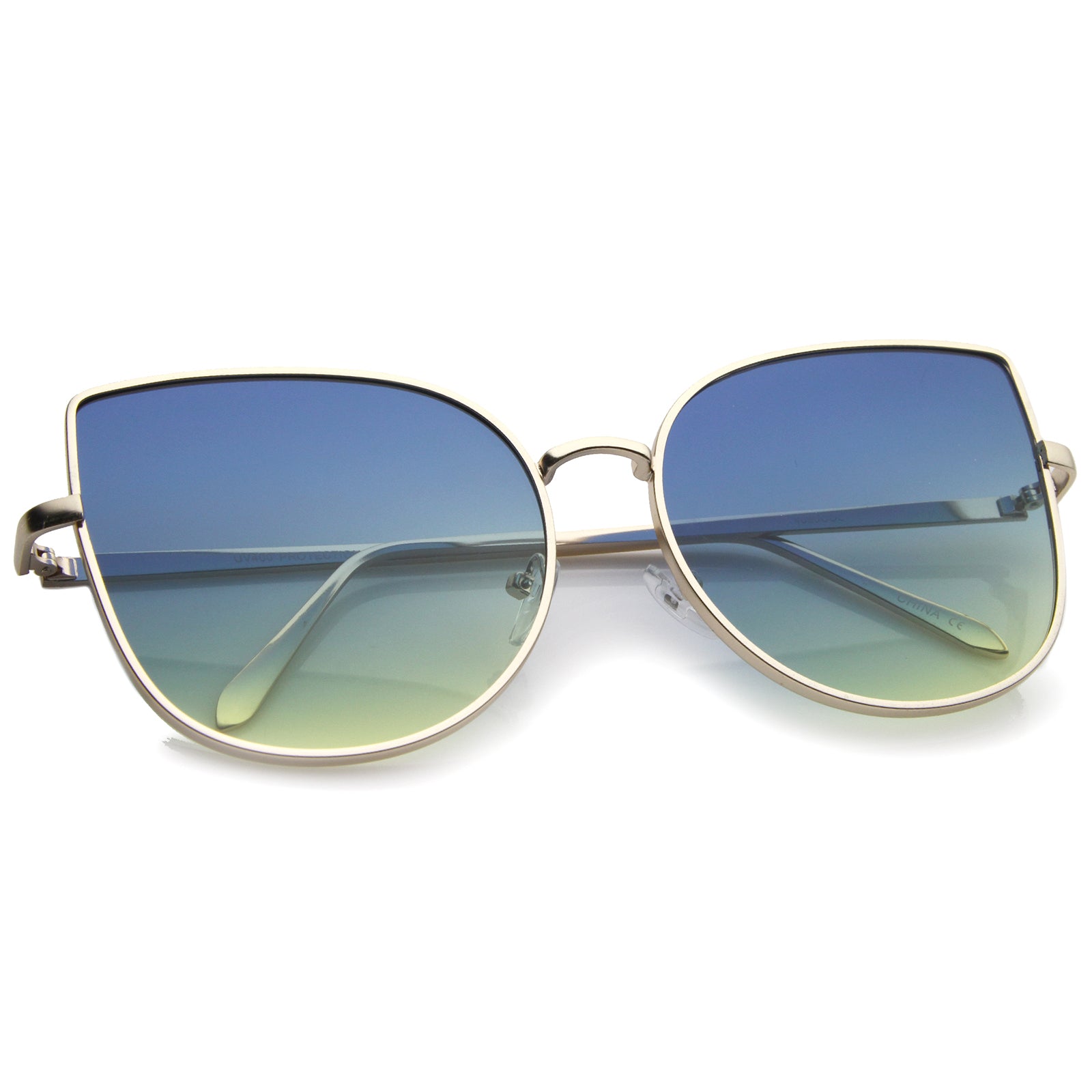 Matte Gold / Blue-Green