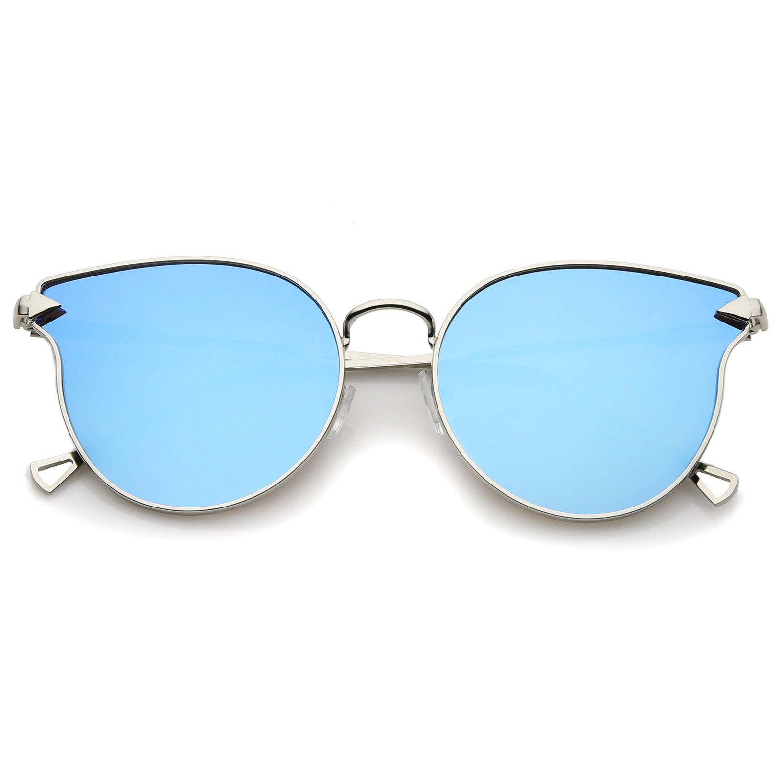 Silver / Blue Mirror