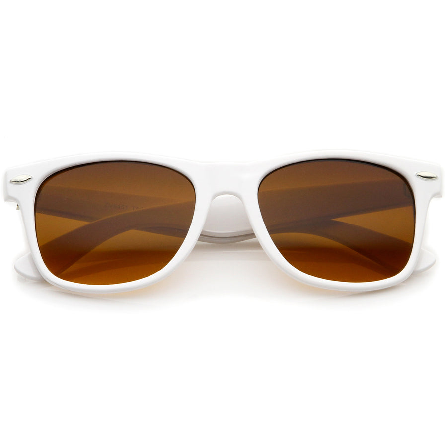 Classic Driving Blue Blocking Amber Tinted Lens Horn Rimmed Sunglasses -  sunglass.la