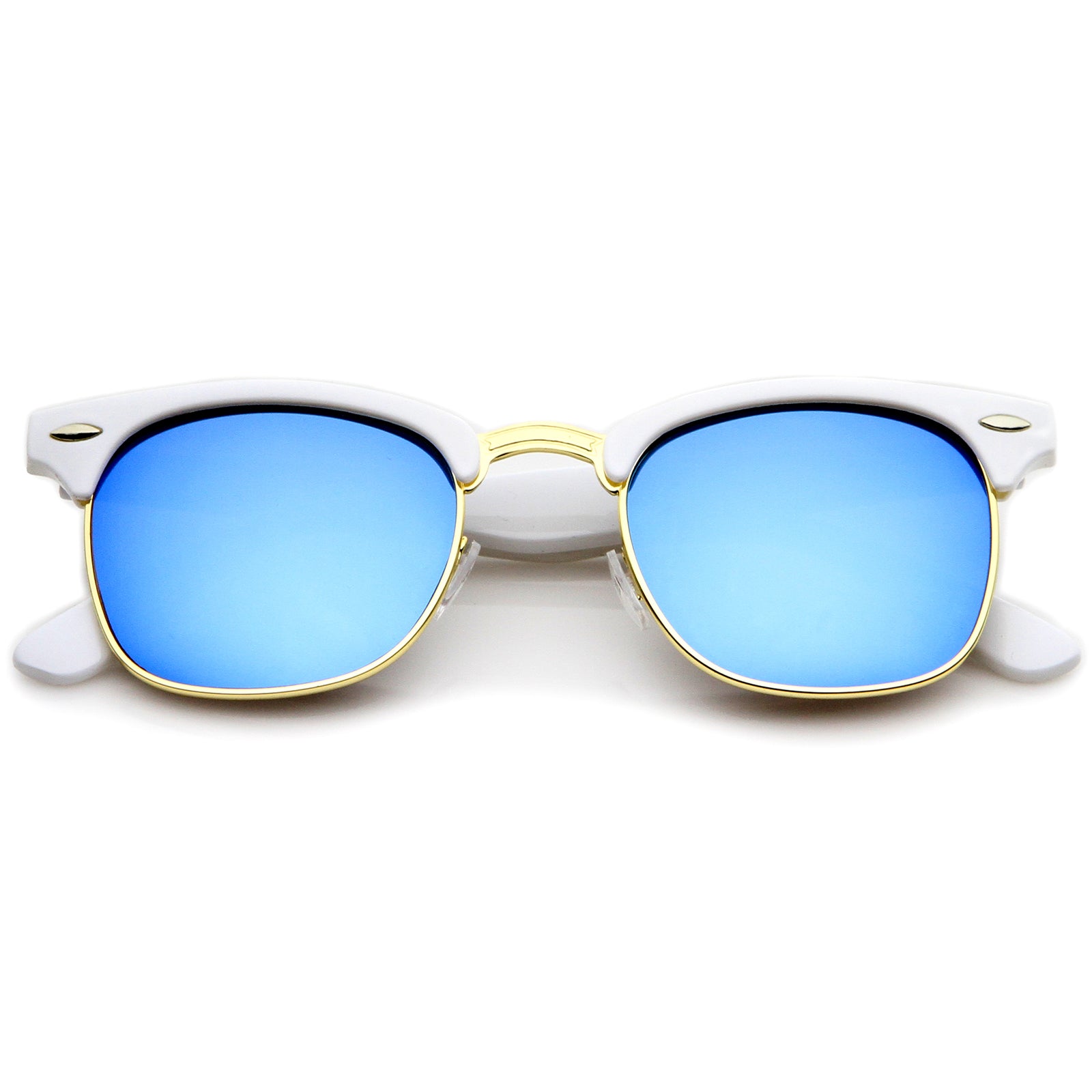 White-Gold / Blue Mirror
