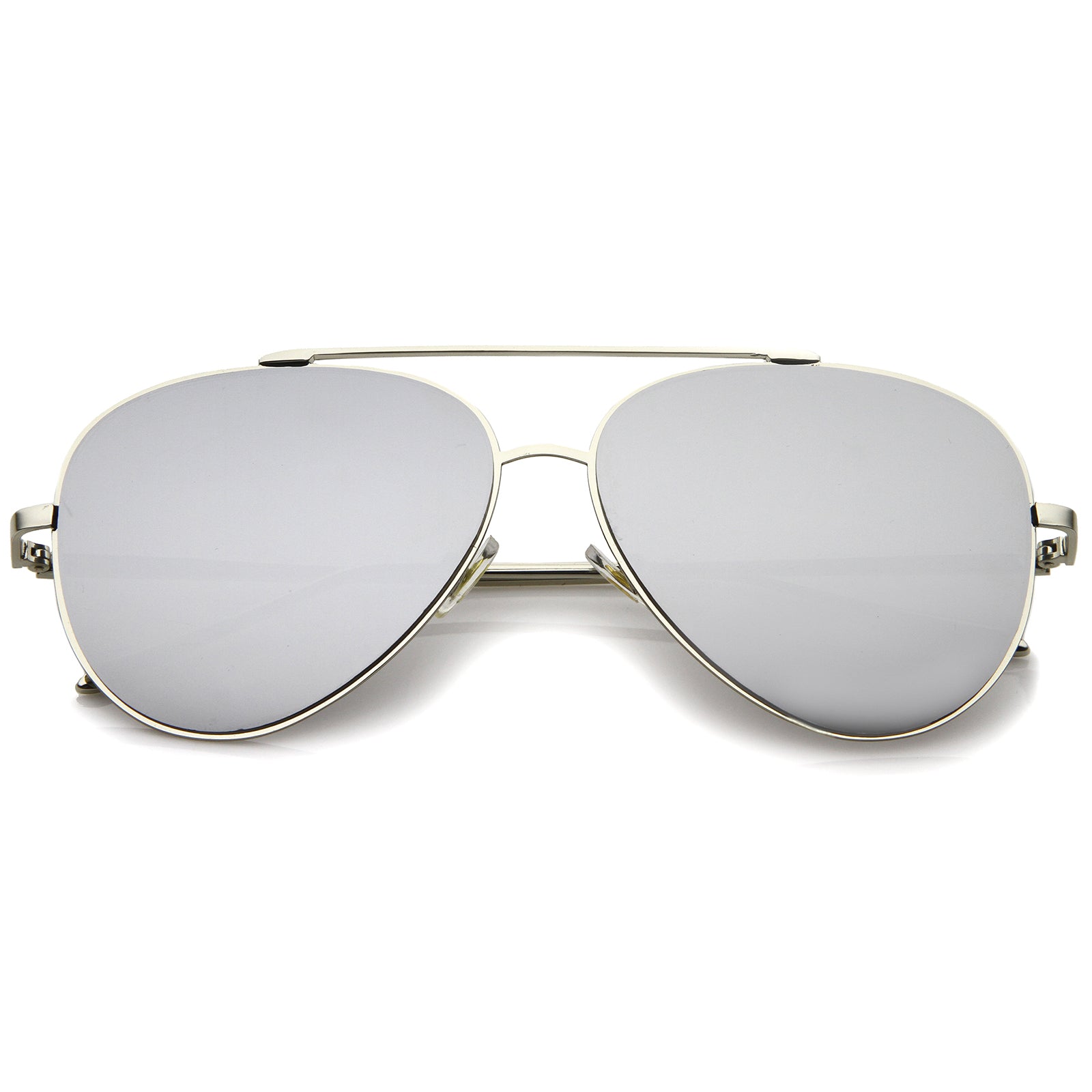 Flat mirrored aviator sunglasses best sale