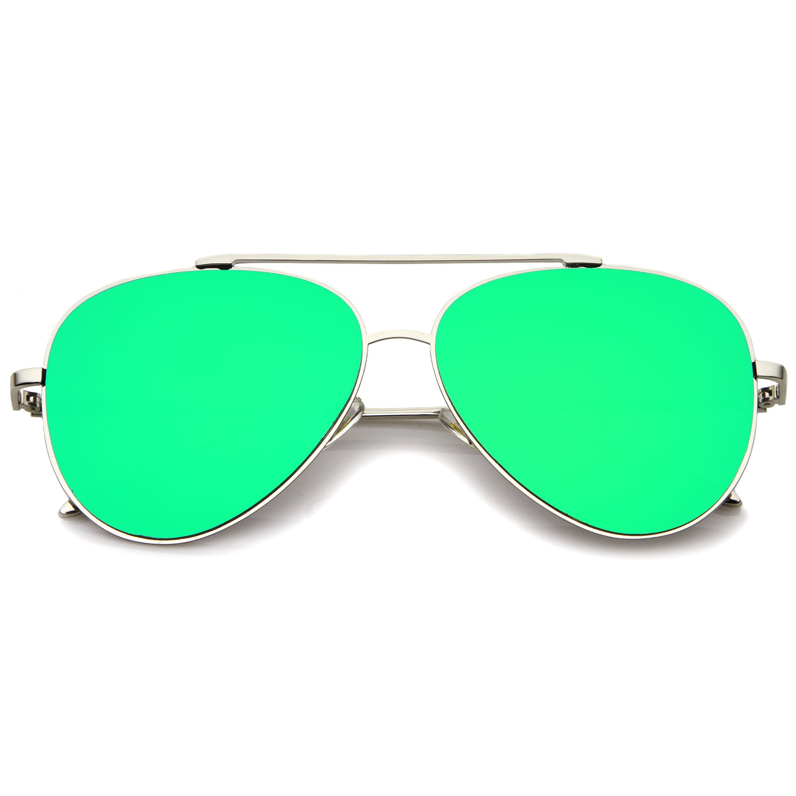 Silver / Green Mirror