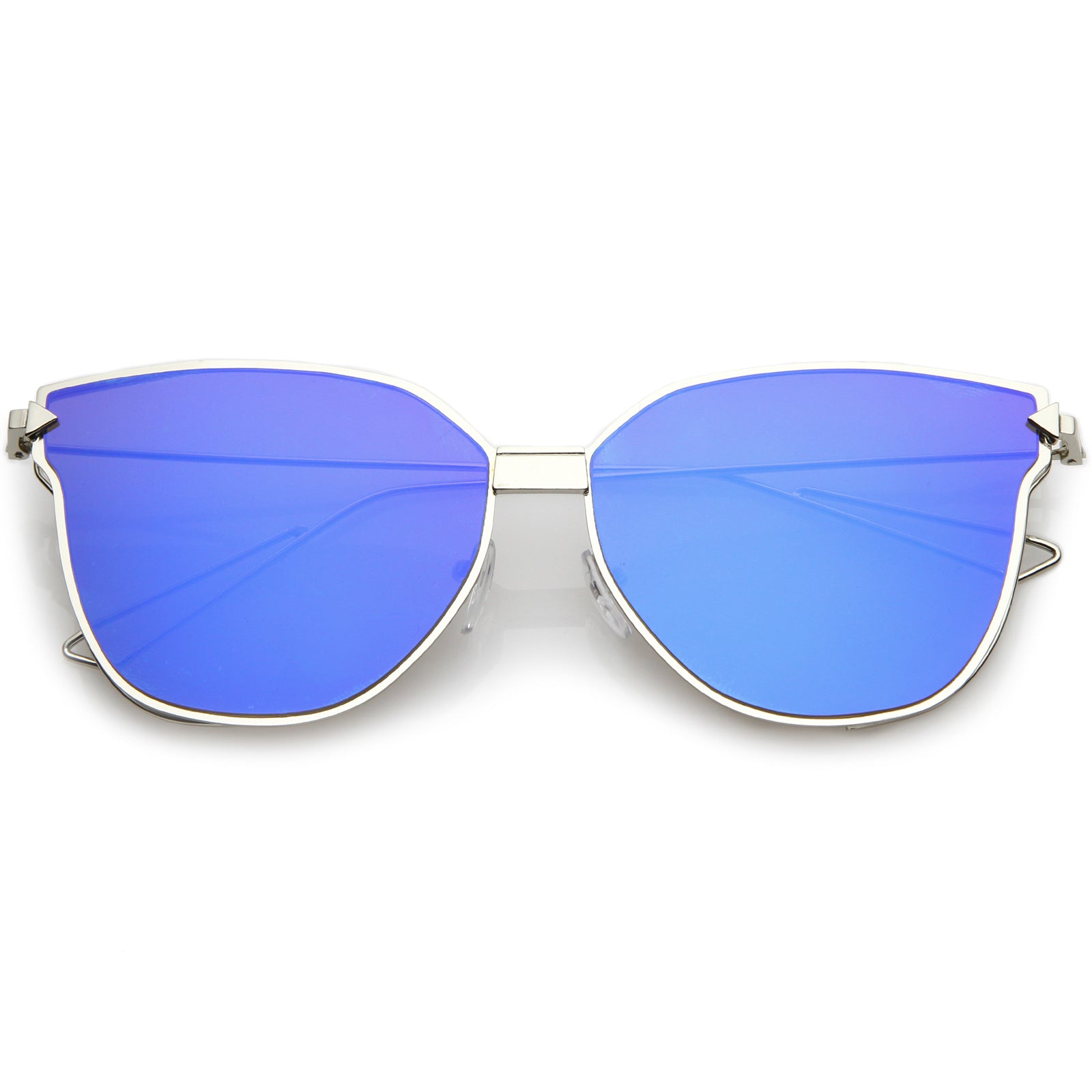 Silver / Blue Mirror