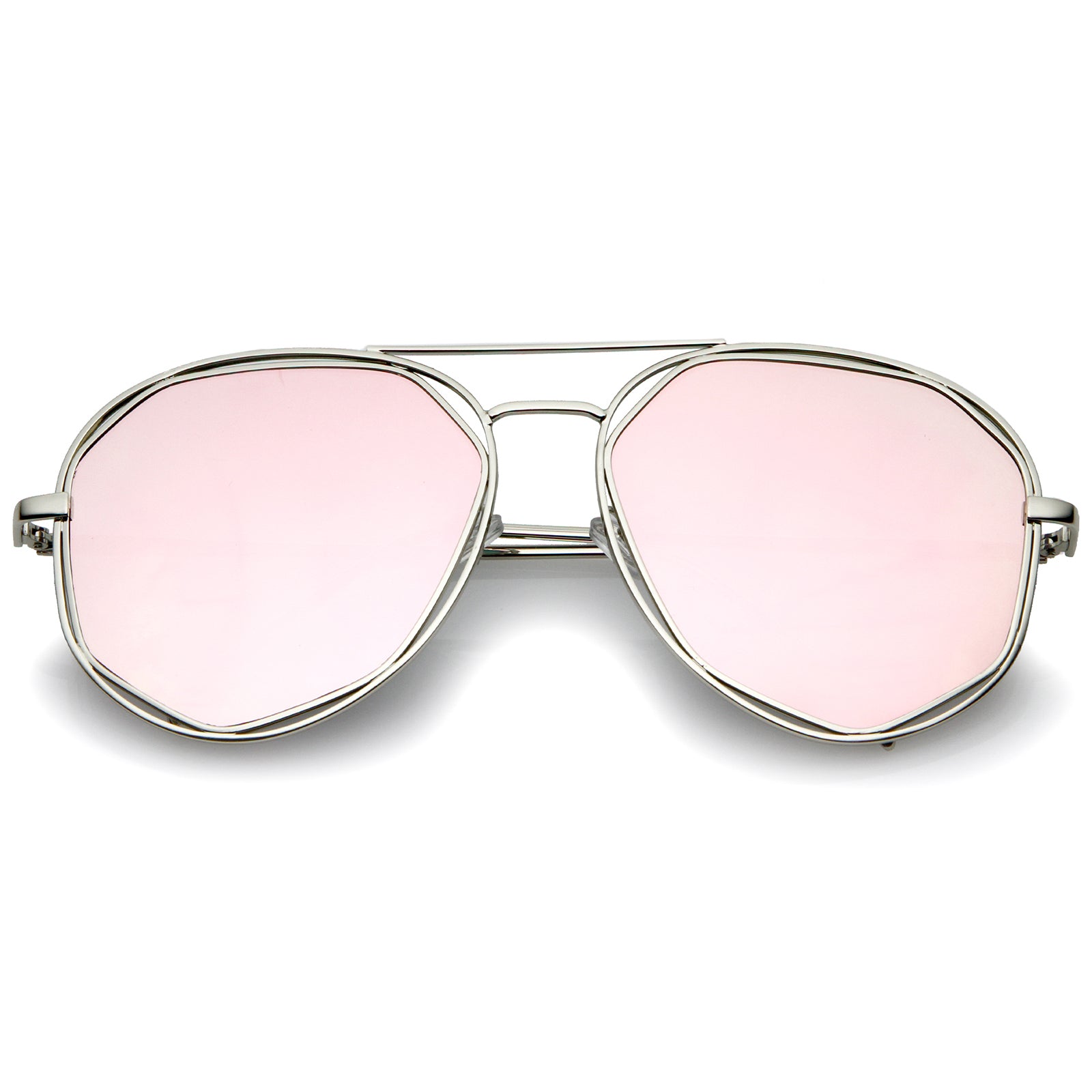 Silver / Pink Mirror