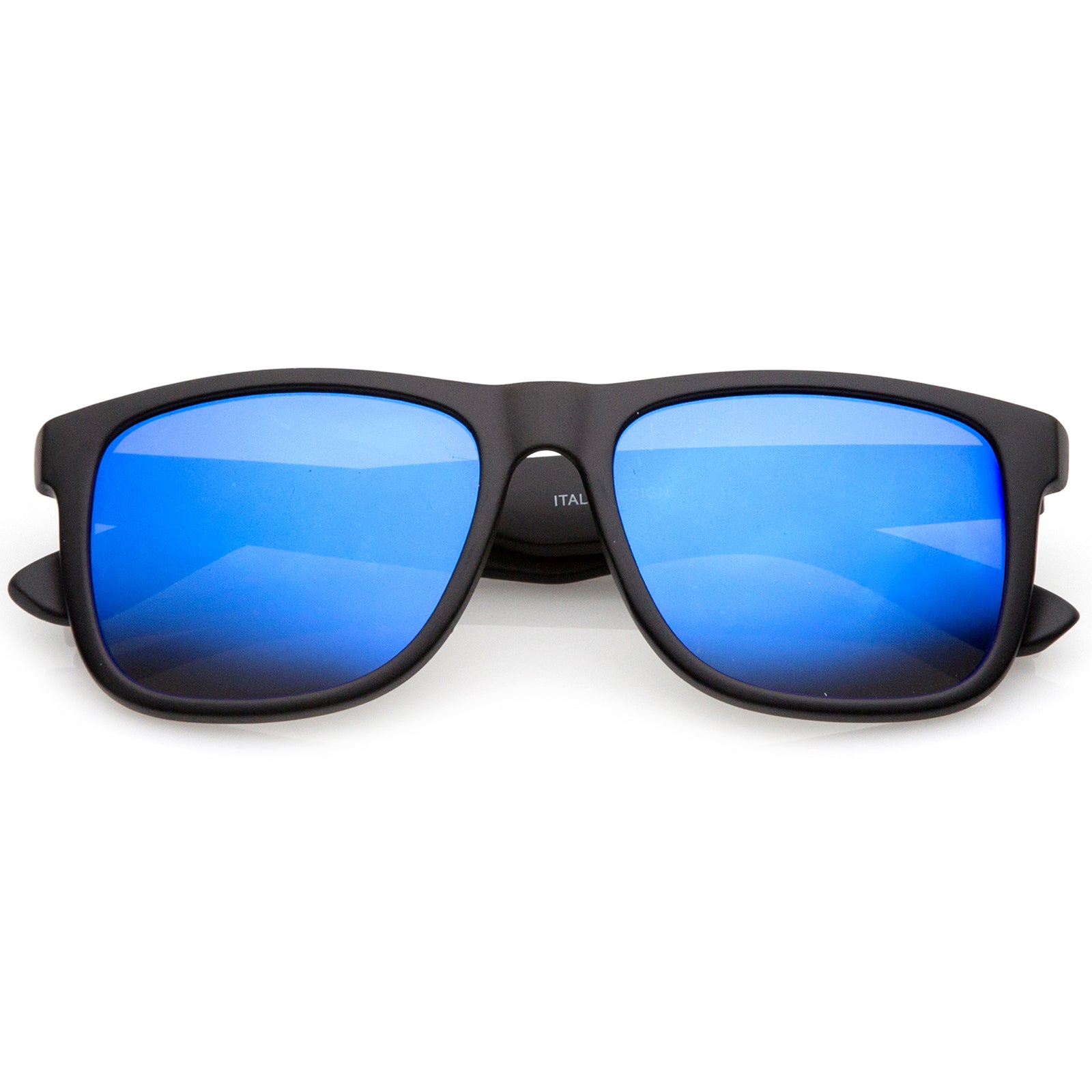 Matte Black / Blue Mirror