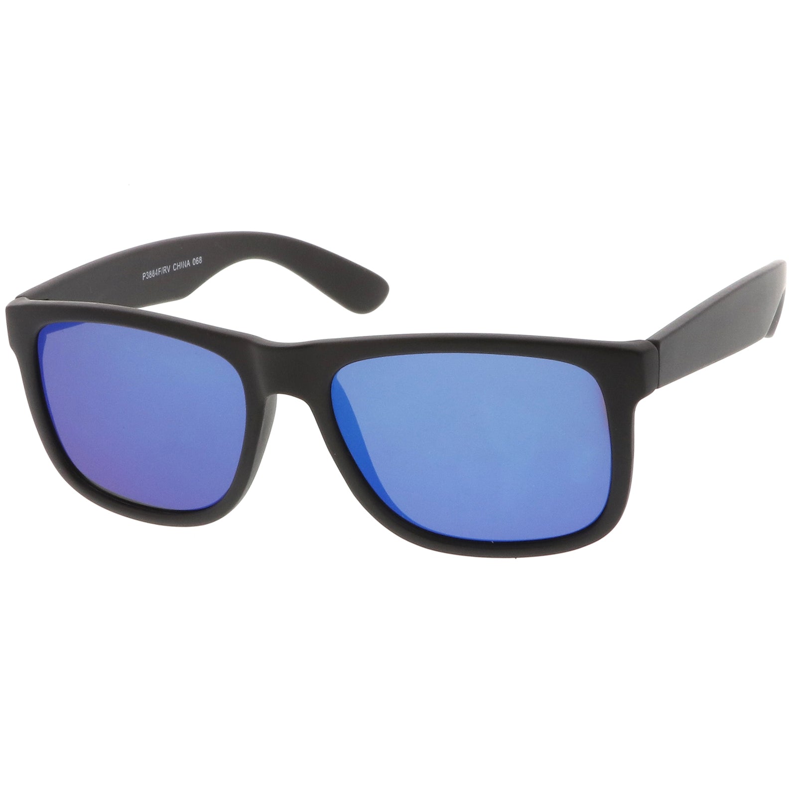 Matte Black / Blue Mirror