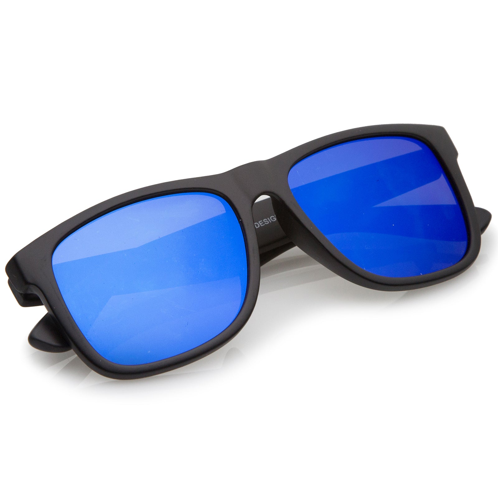 Matte Black / Blue Mirror