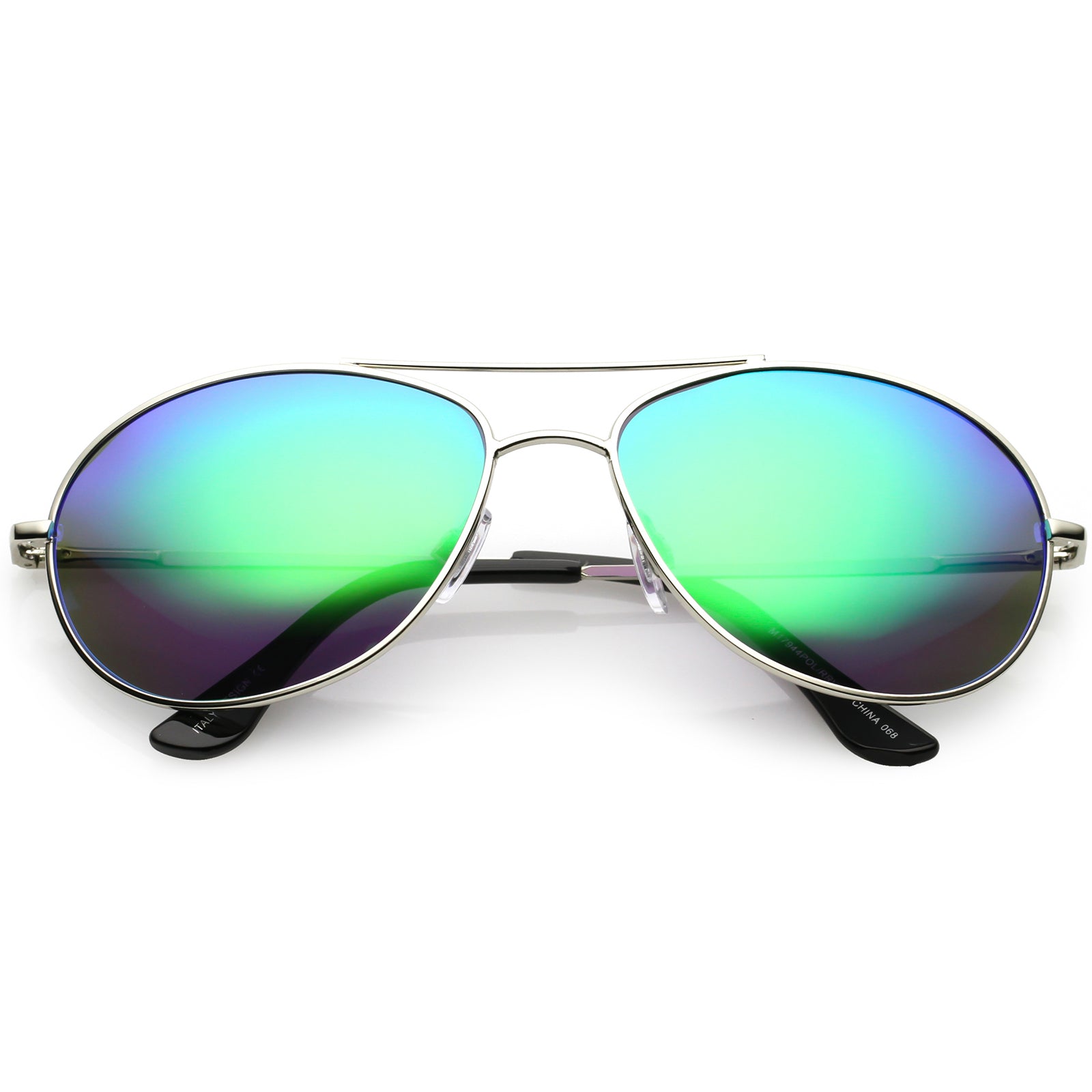 Silver / Green Mirror