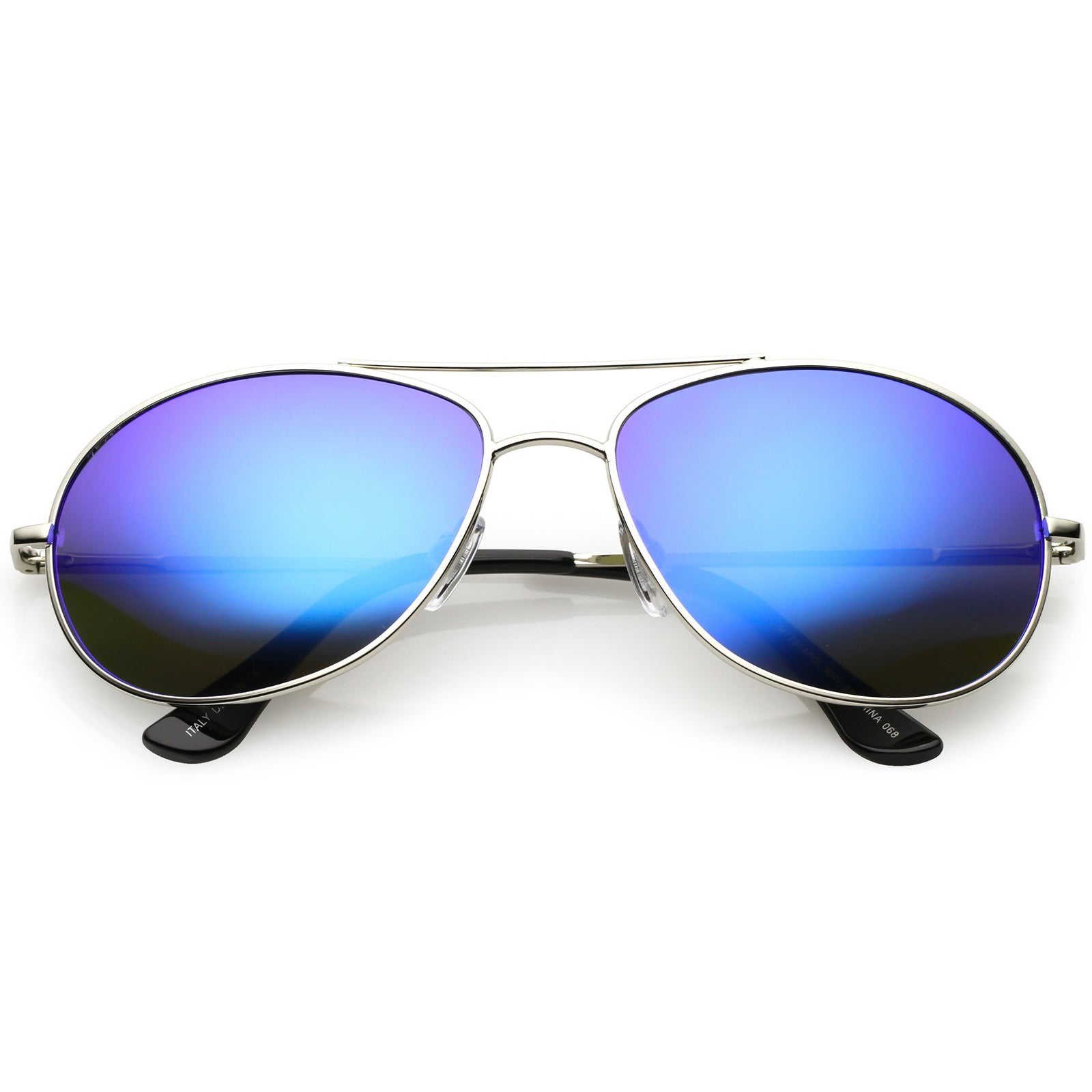 Silver / Blue Mirror