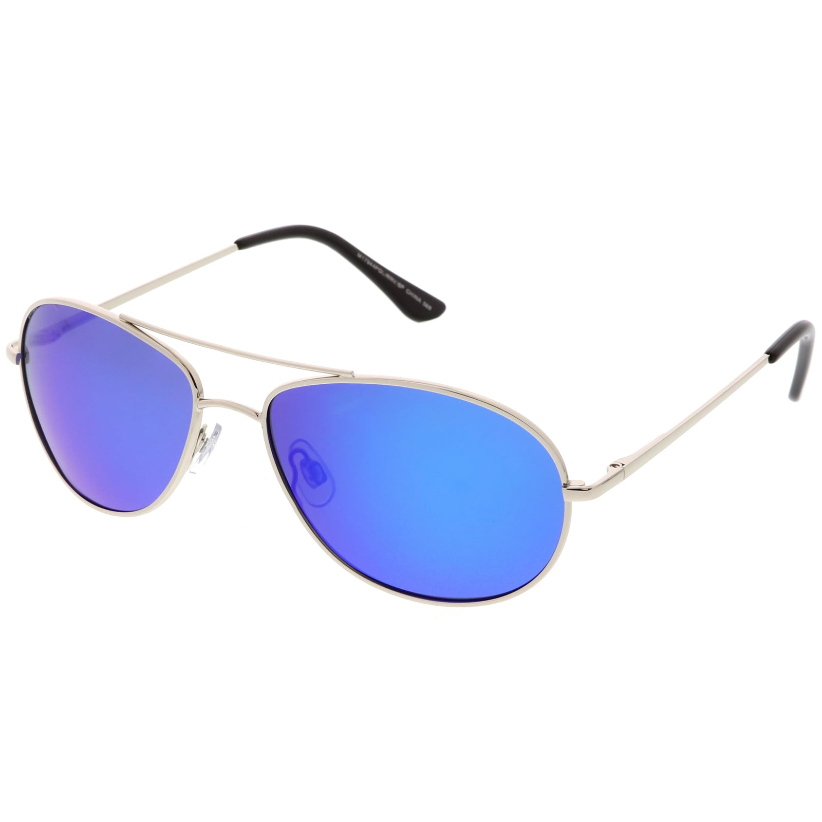Silver / Blue Mirror