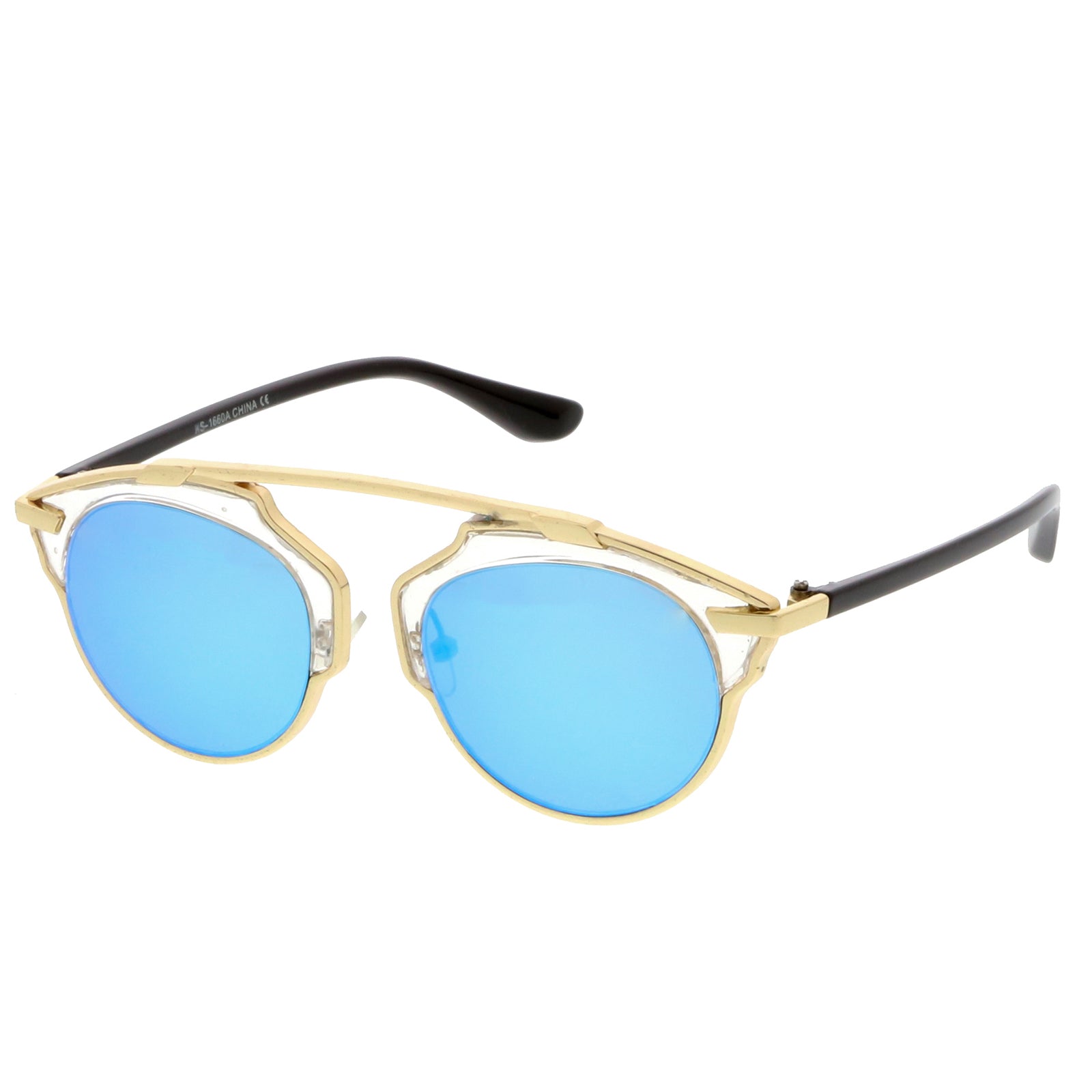 Gold-Clear / Blue Mirror