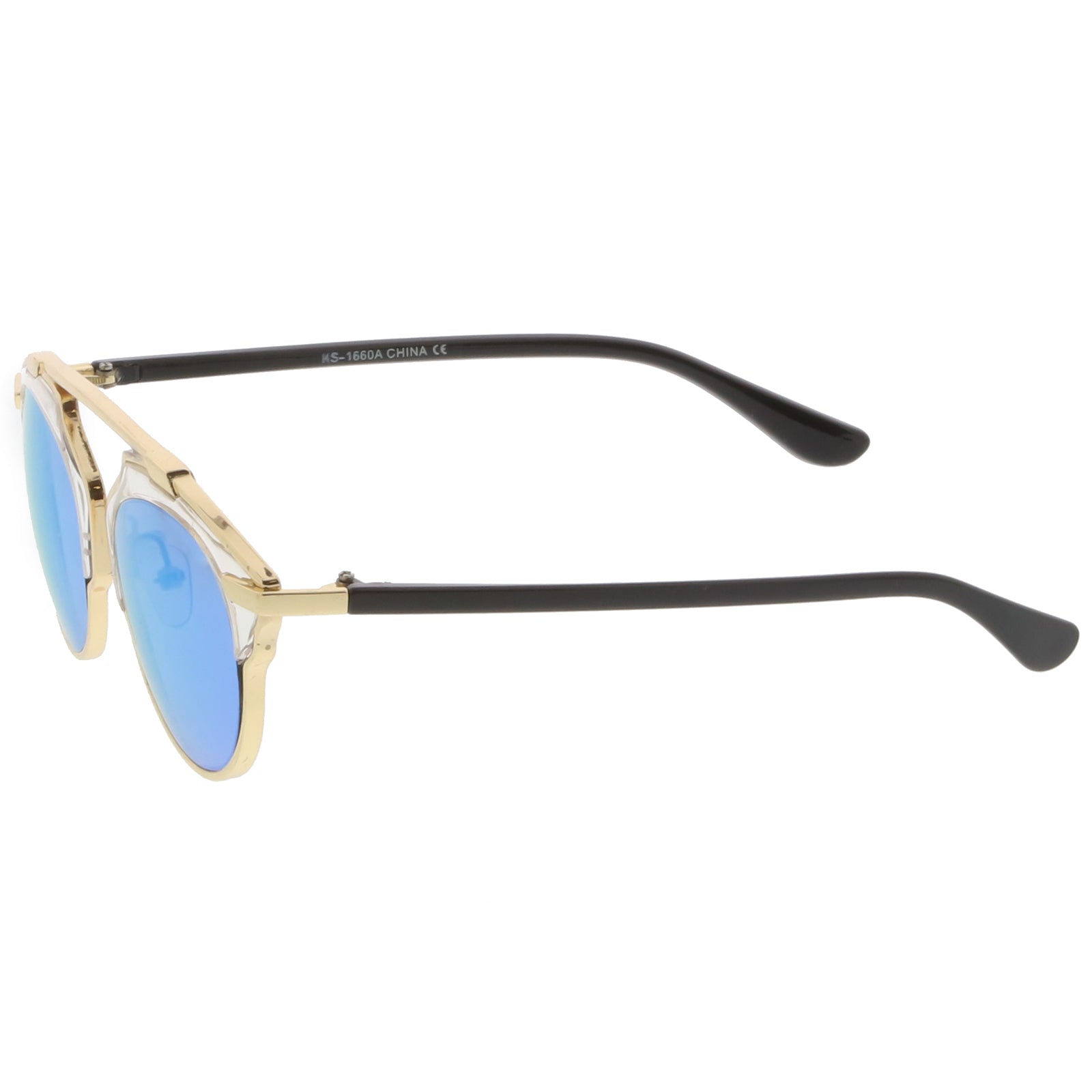 Gold-Clear / Blue Mirror