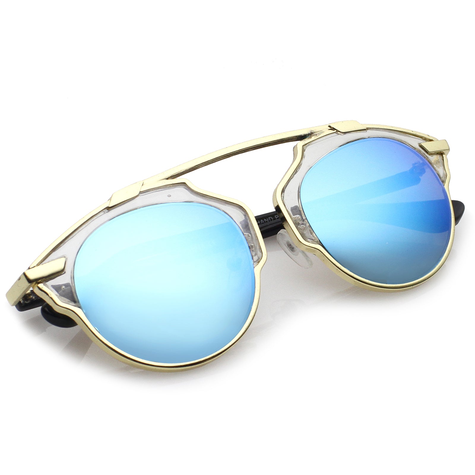 Gold-Clear / Blue Mirror