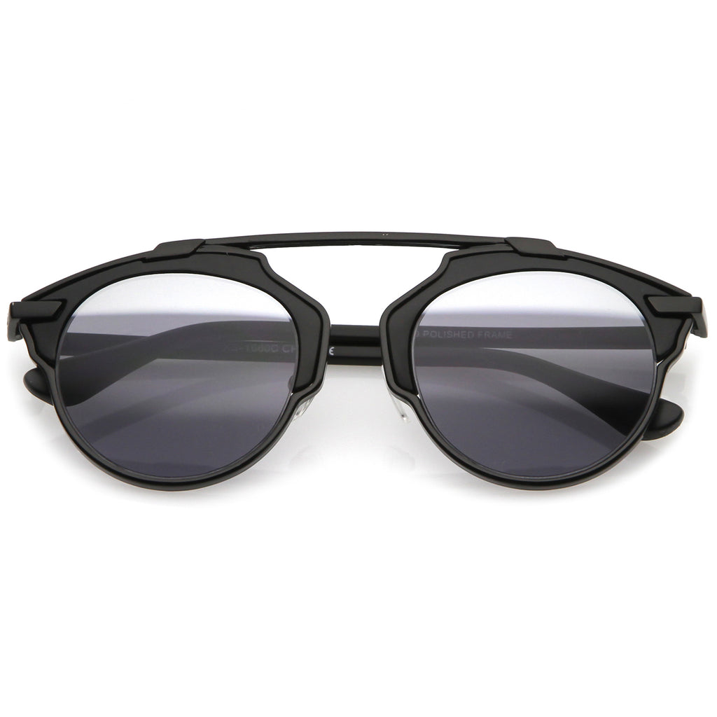 Black / Silver Mirror-Smoke