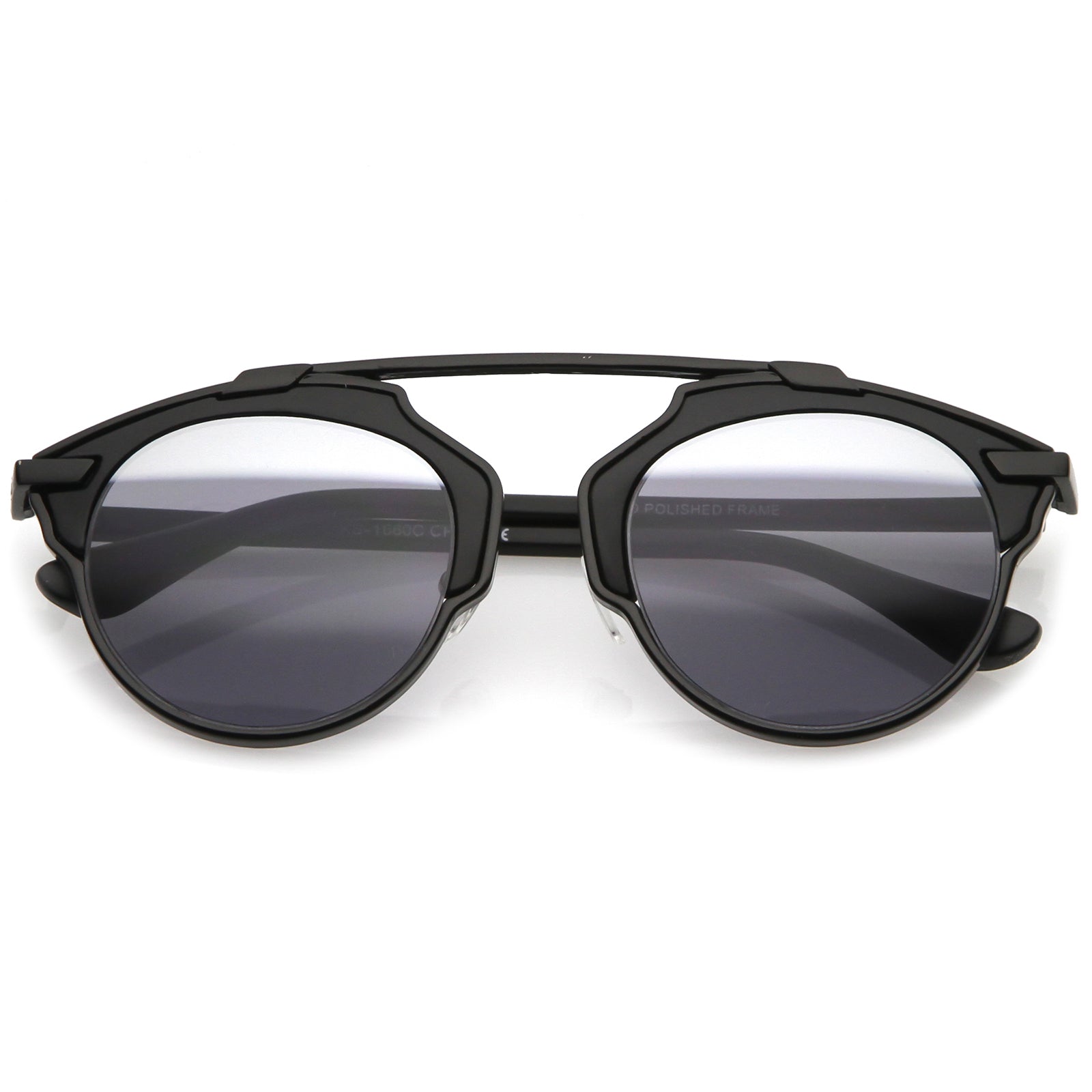 Black / Silver Mirror-Smoke