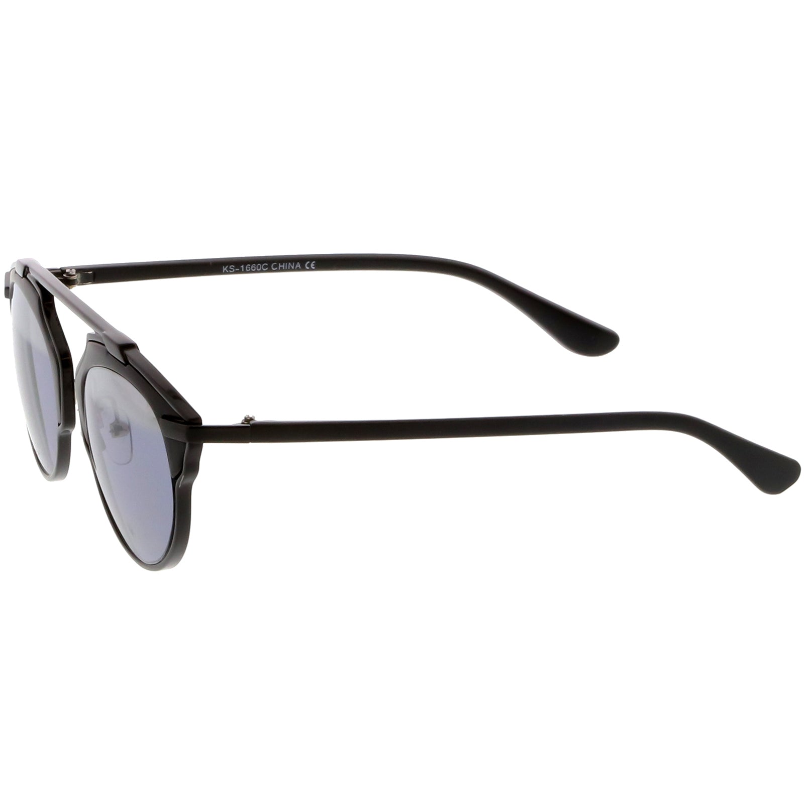 Black / Silver Mirror-Smoke