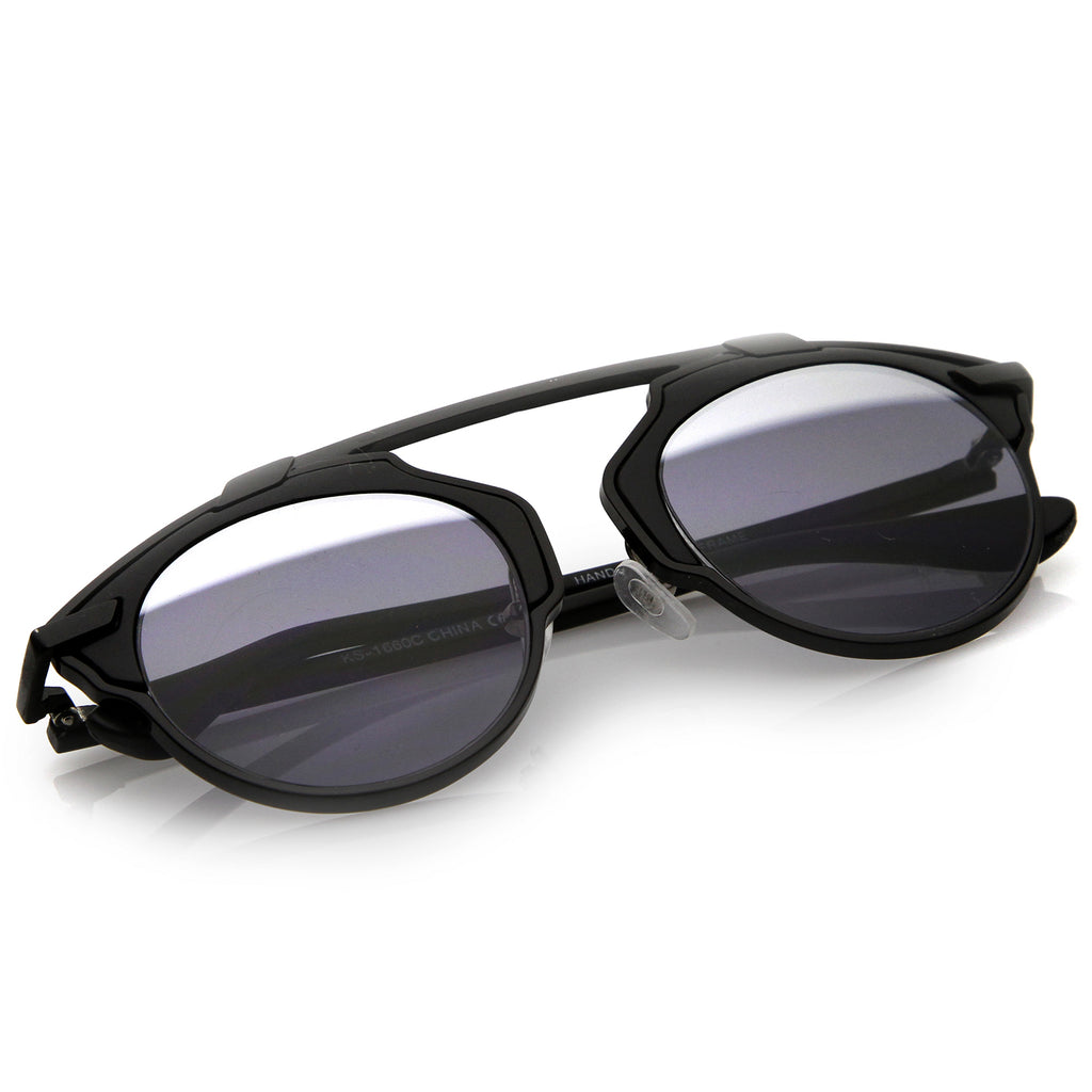 Black / Silver Mirror-Smoke