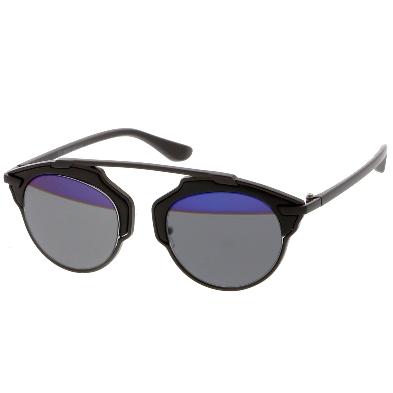 Black / Blue Mirror-Smoke