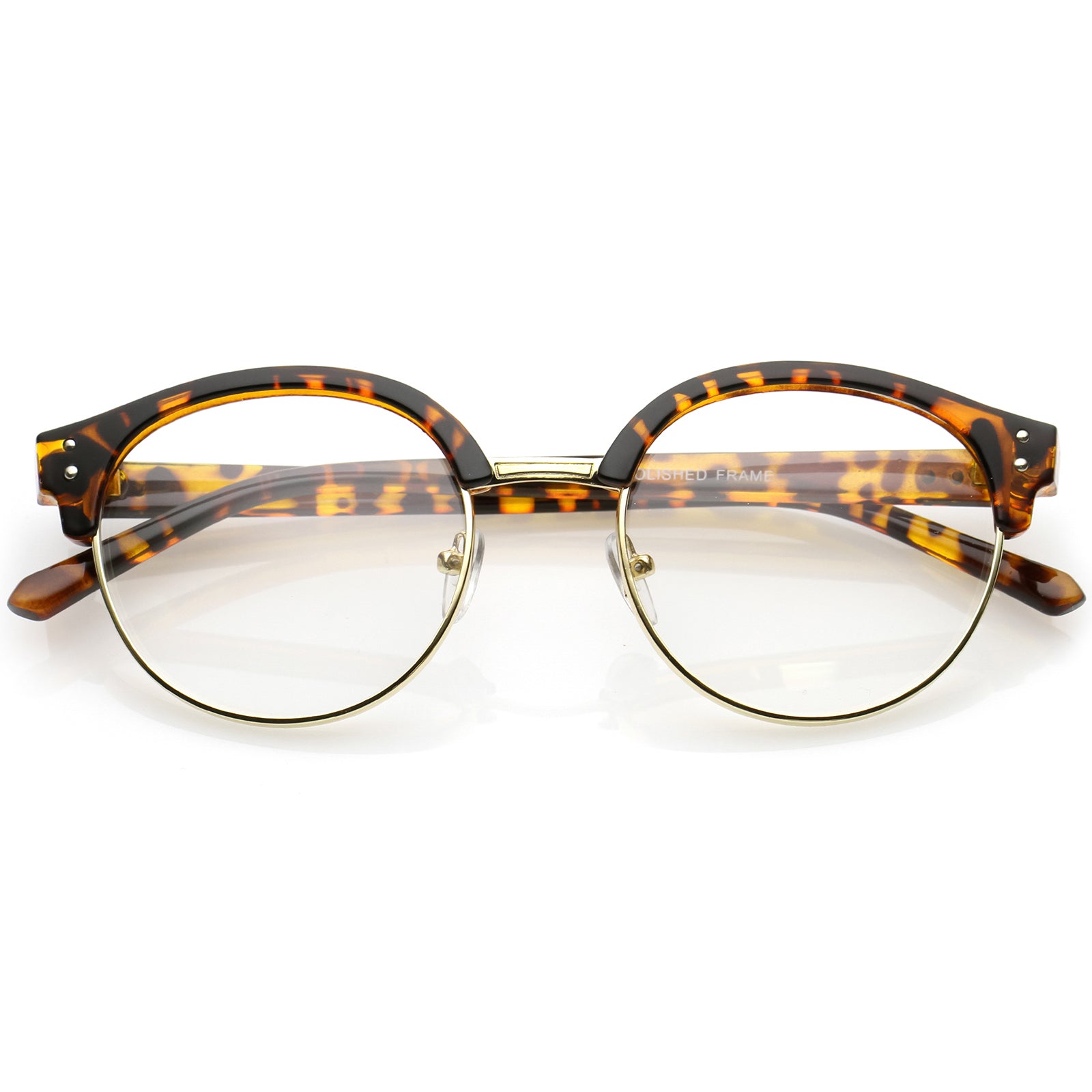 Orange-Tortoise-Gold / Clear
